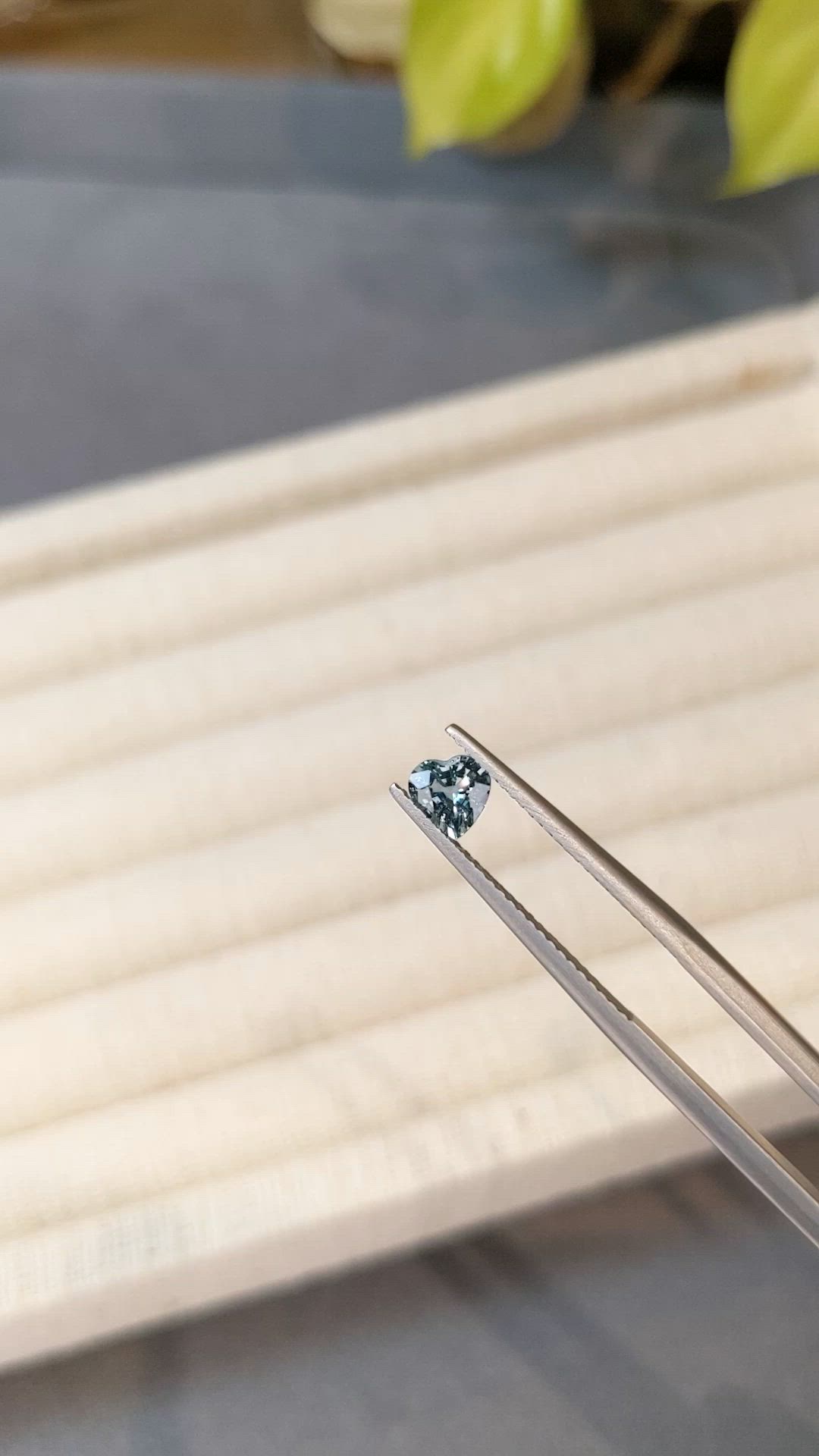 0.60 Ct. Bluish Green Sapphire from Madagascar Size Video