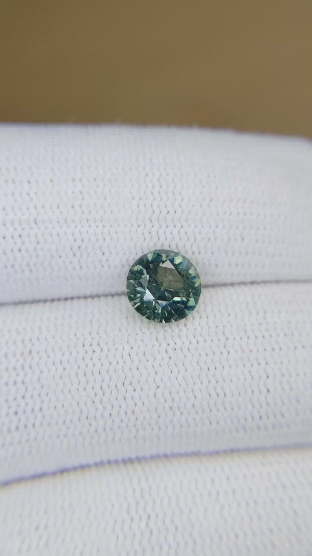 1.99 Ct. Bluish Green Sapphire from Montana Size Video