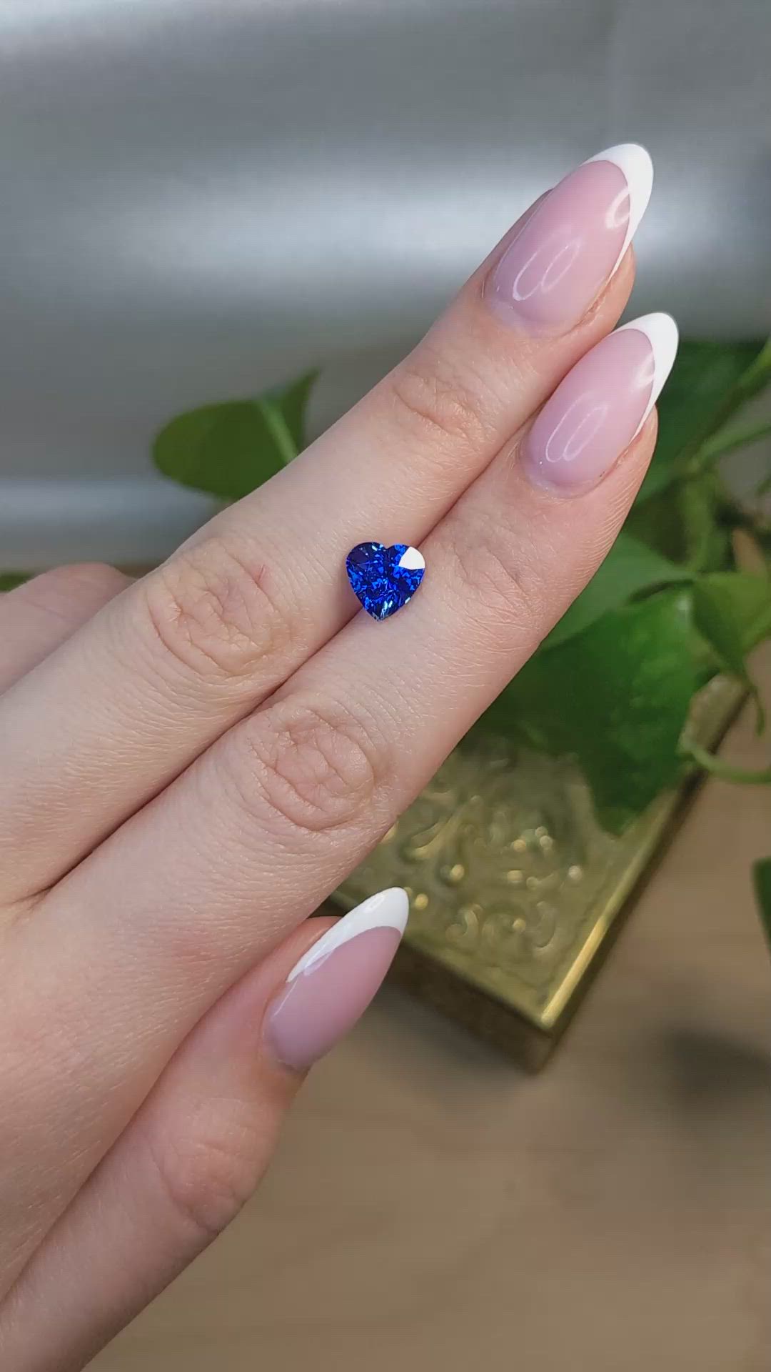 2.45 Ct. Blue Sapphire from Ceylon (Sri Lanka) Size Video