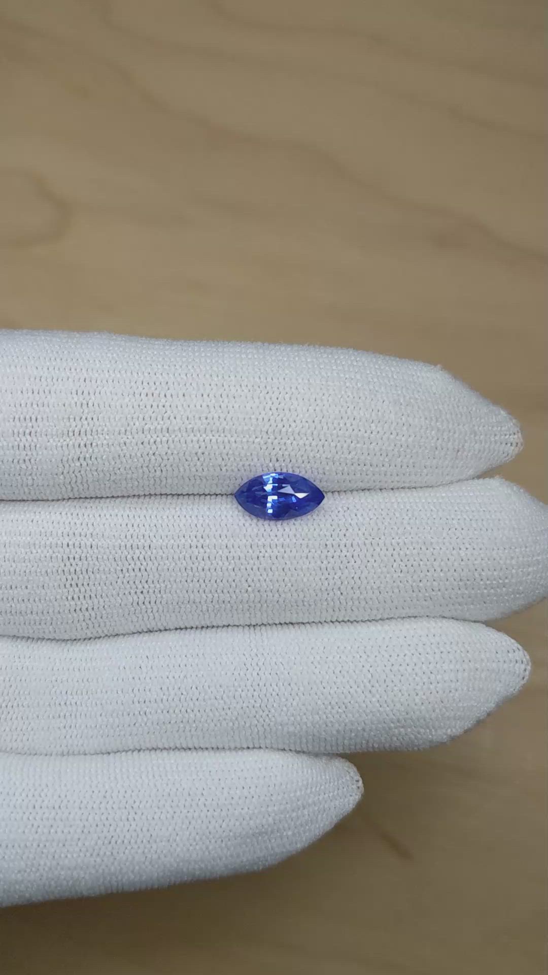 1.93 Ct. Blue Sapphire from Ceylon (Sri Lanka) Size Video