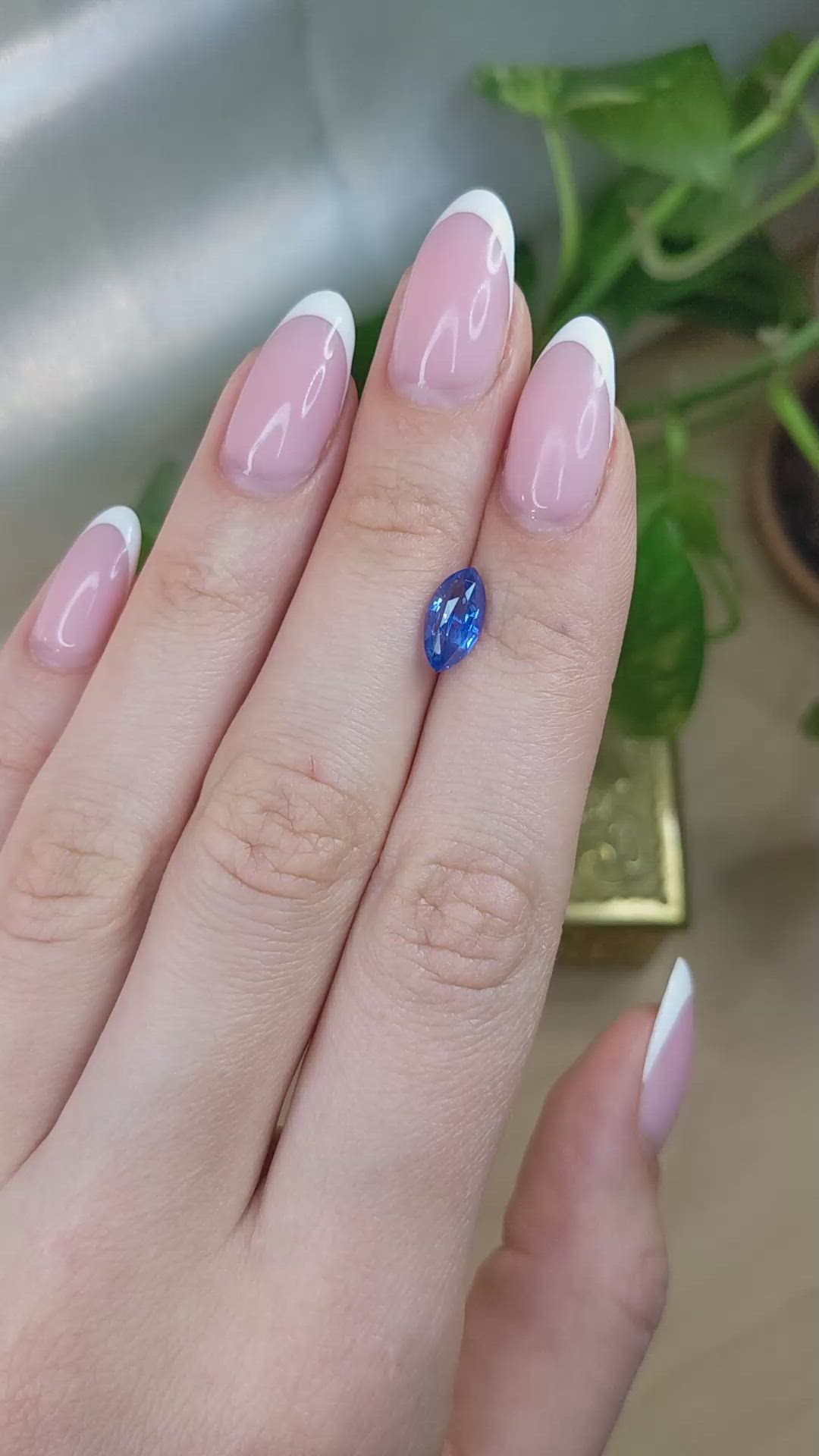 1.93 Ct. Blue Sapphire from Ceylon (Sri Lanka) Size Video