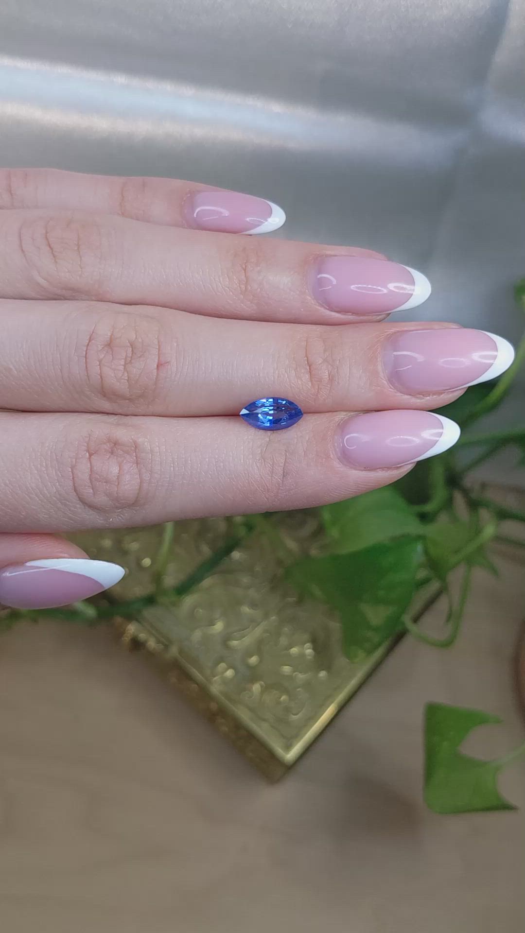 1.93 Ct. Blue Sapphire from Ceylon (Sri Lanka) Size Video