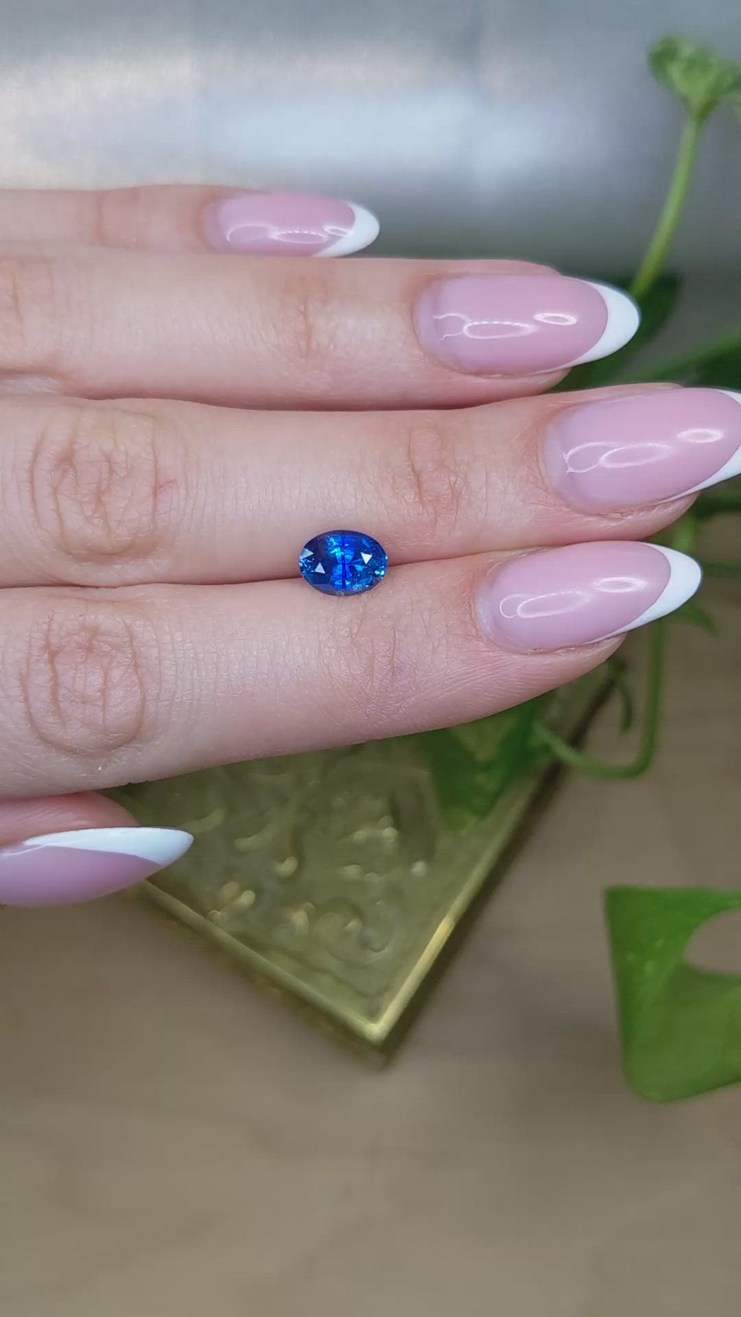 1.67 Ct. Blue Sapphire from Ceylon (Sri Lanka) Size Video