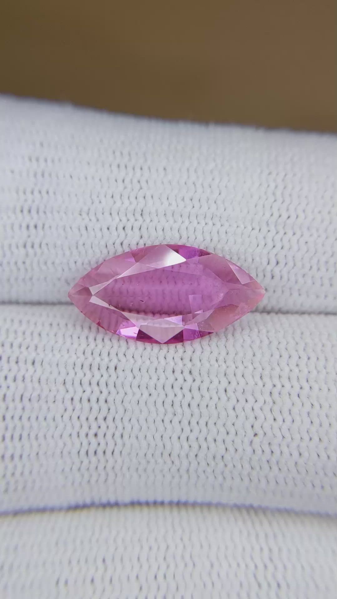 2.98 Ct. Pink Sapphire from Madagascar Size Video