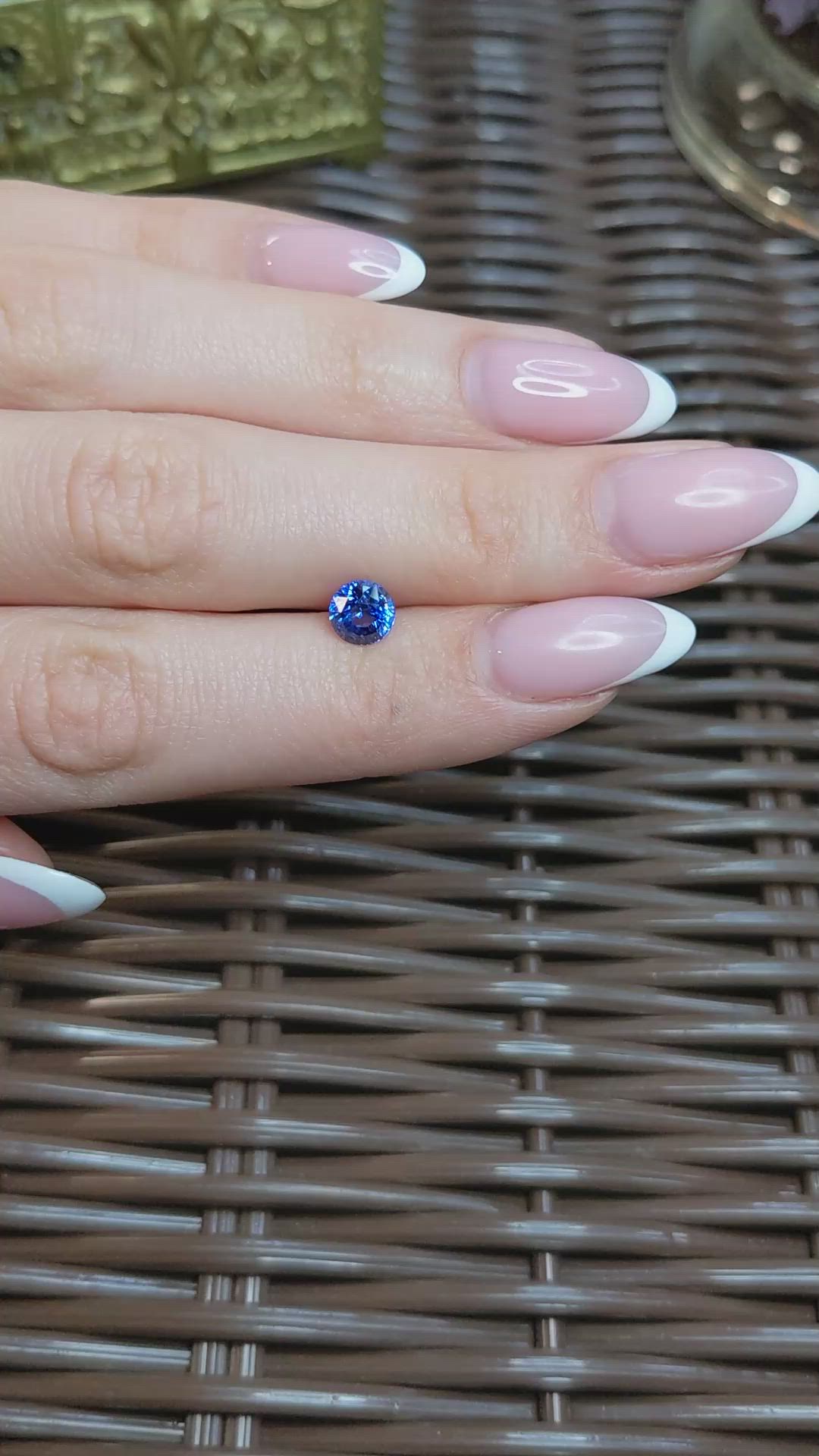 1.54 Ct. Blue Sapphire from Ceylon (Sri Lanka) Size Video
