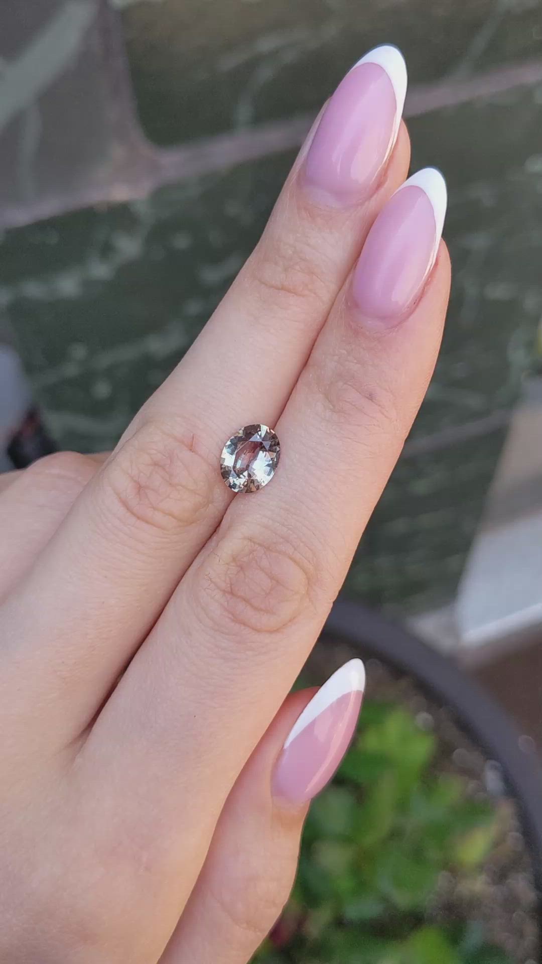 2.21 Ct. Brown Sapphire from Madagascar Size Video