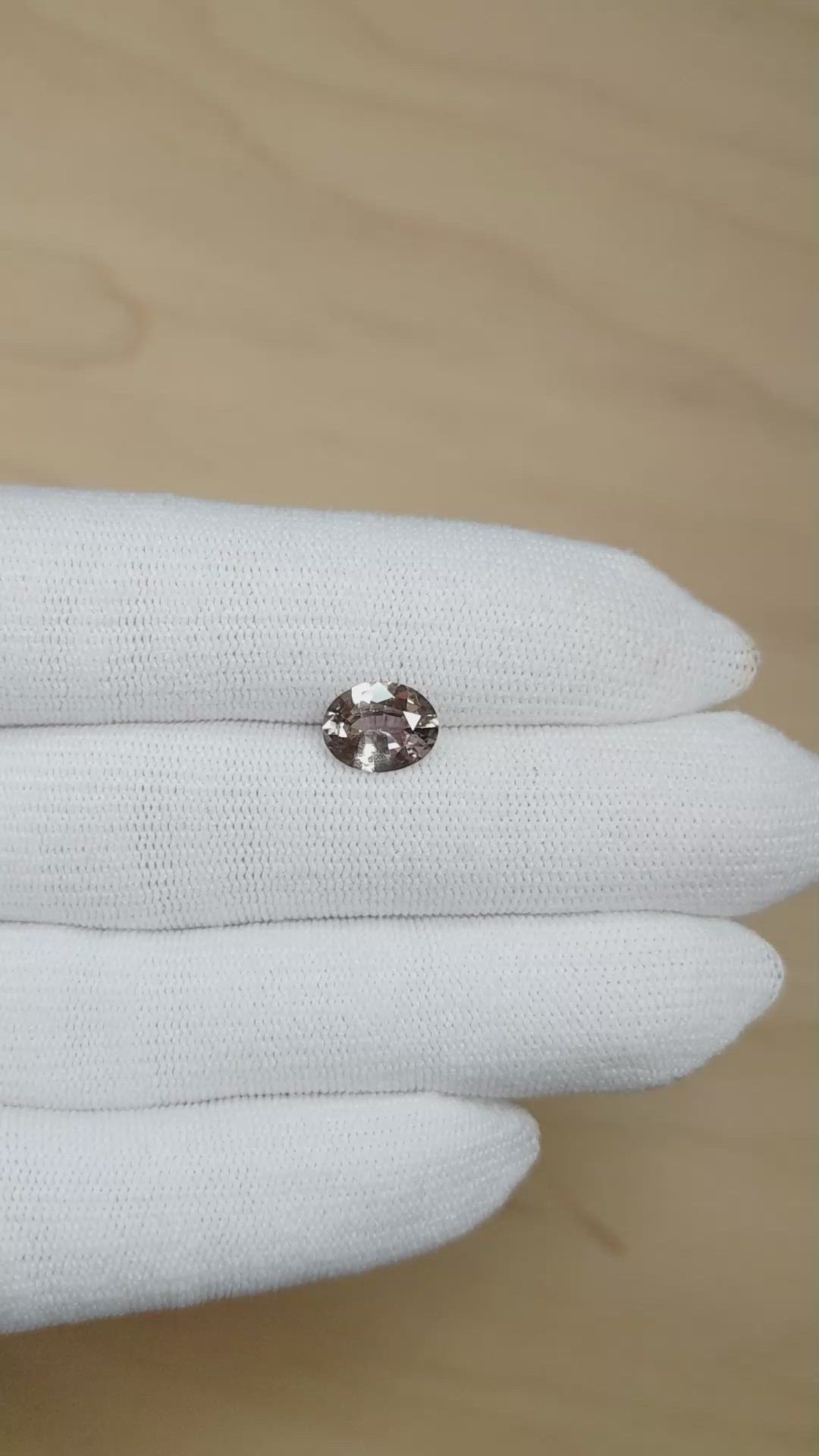 2.21 Ct. Brown Sapphire from Madagascar Size Video