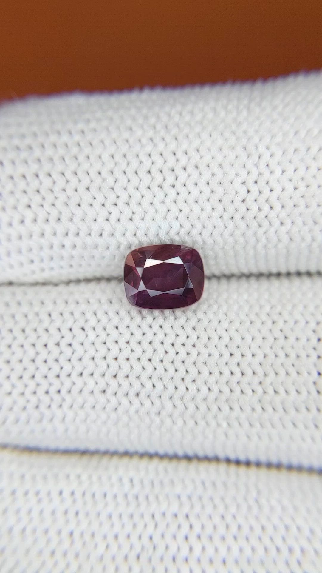 1.68 Ct. Purplish Pink Sapphire from Ceylon (Sri Lanka) Size Video