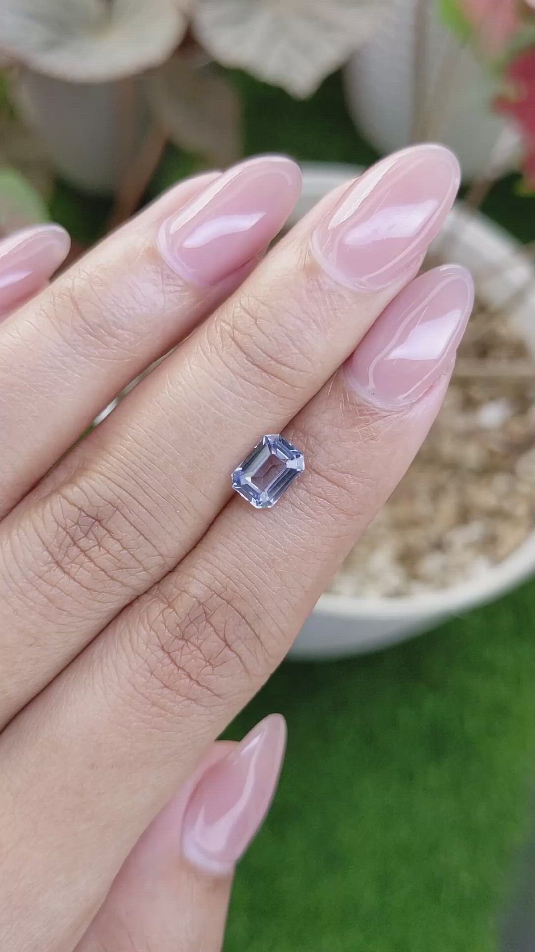 1.55 Ct. Blue Sapphire from Ceylon (Sri Lanka) Size Video
