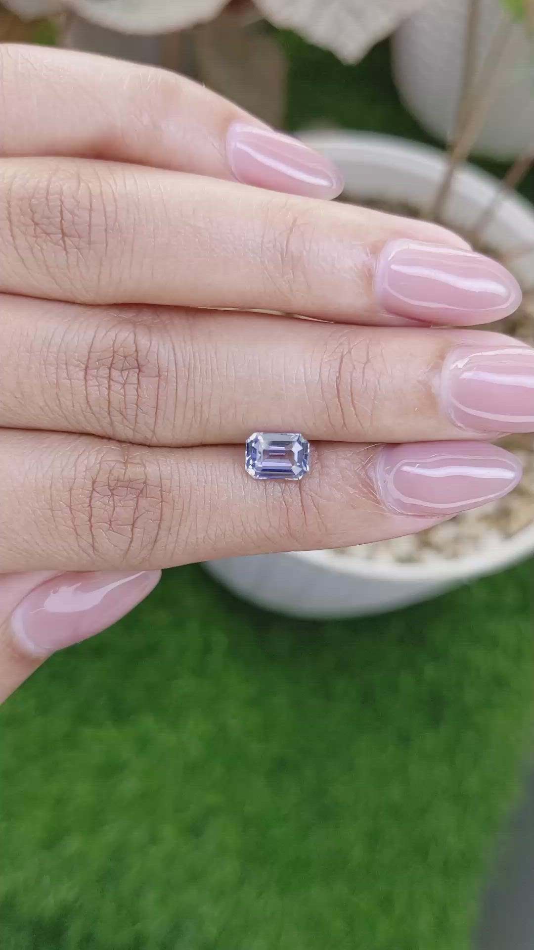 1.55 Ct. Blue Sapphire from Ceylon (Sri Lanka) Size Video