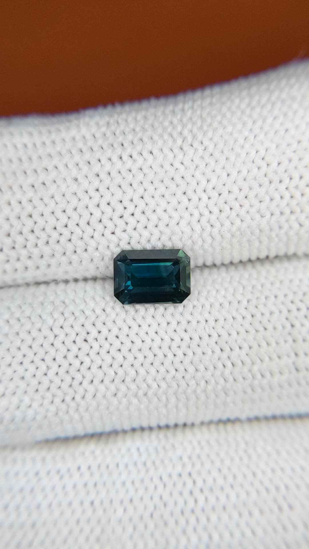 1.30 Ct. Greenish Blue Sapphire from Madagascar Size Video