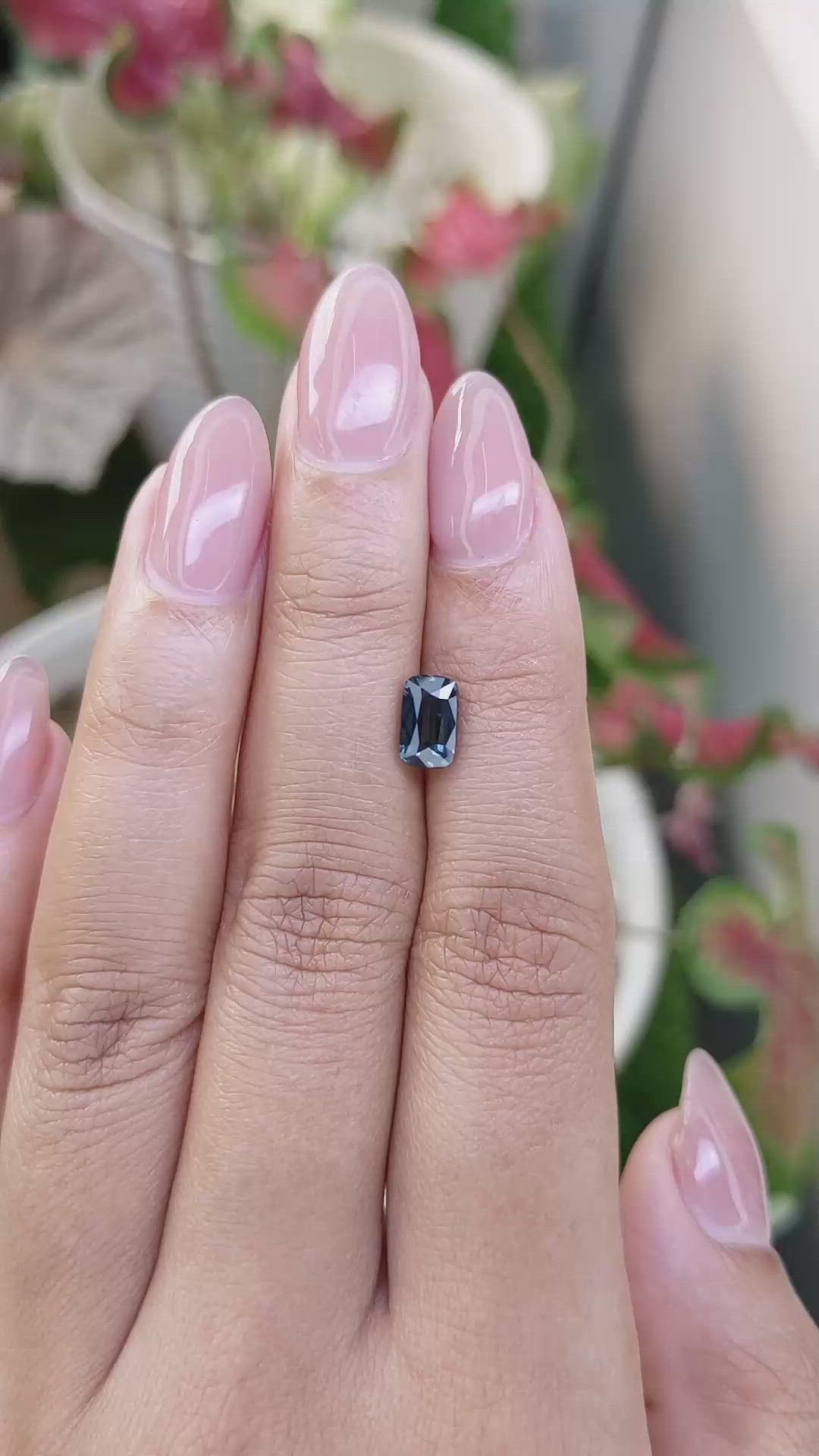 1.51 Ct. Greenish Blue Sapphire from Madagascar Size Video