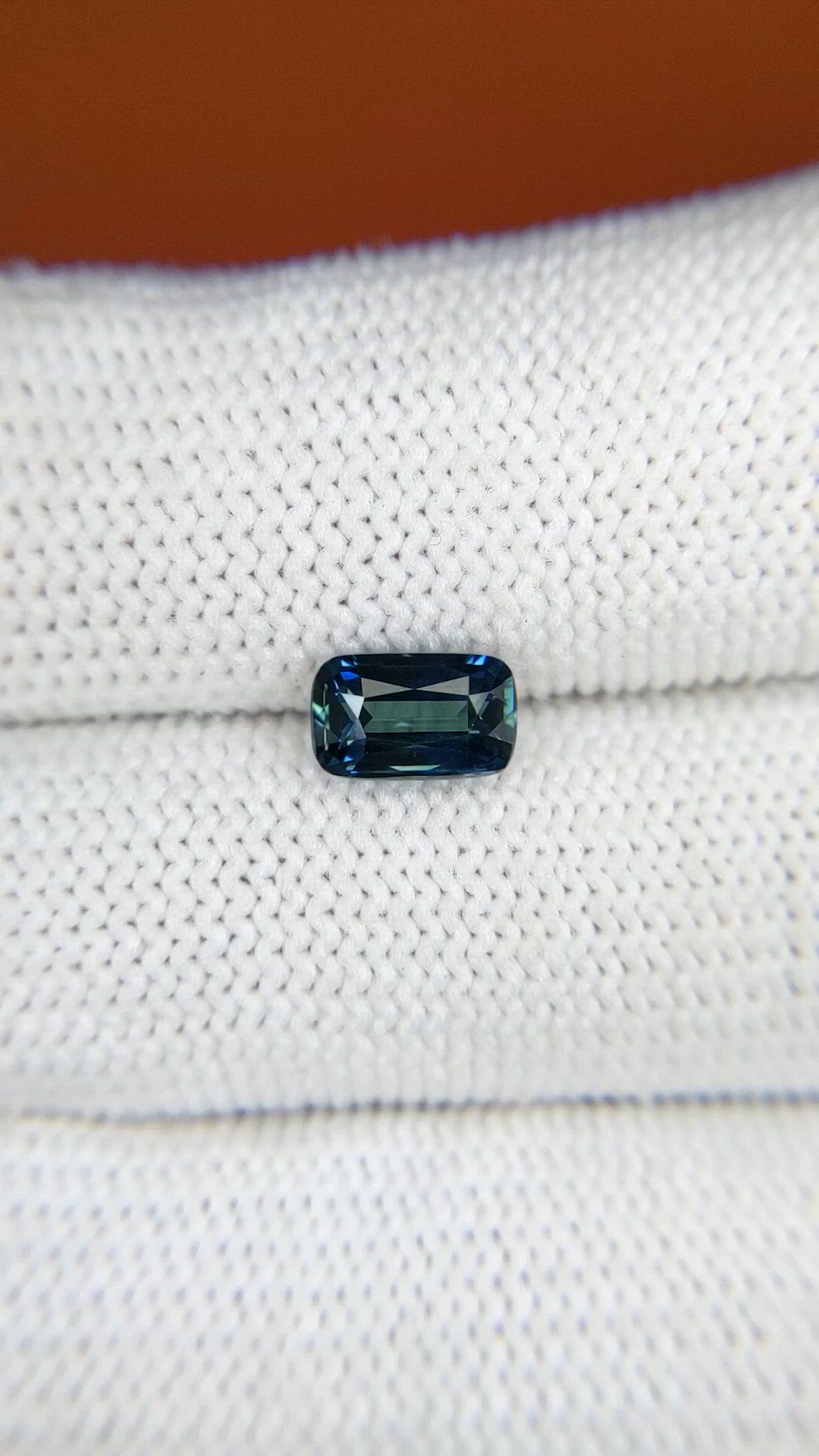 1.51 Ct. Greenish Blue Sapphire from Madagascar Size Video