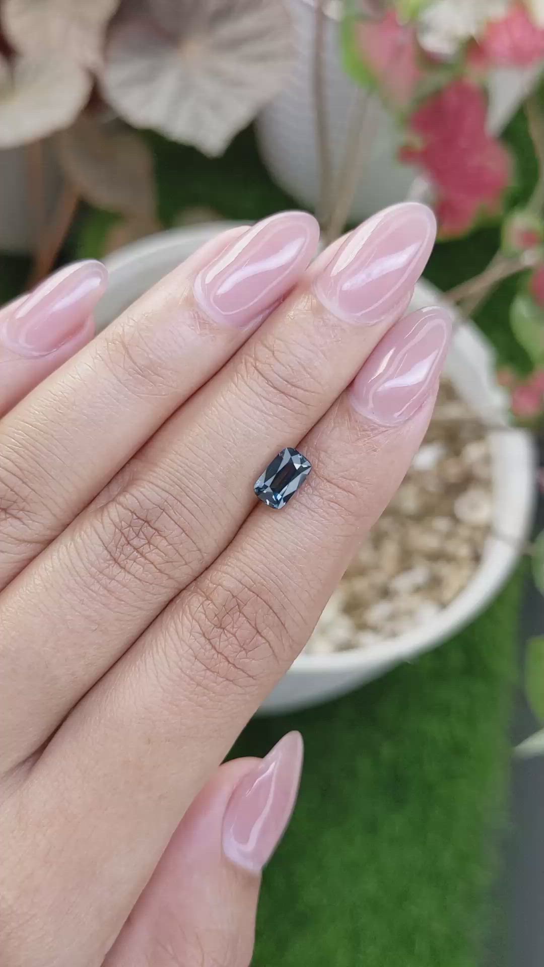 1.51 Ct. Greenish Blue Sapphire from Madagascar Size Video
