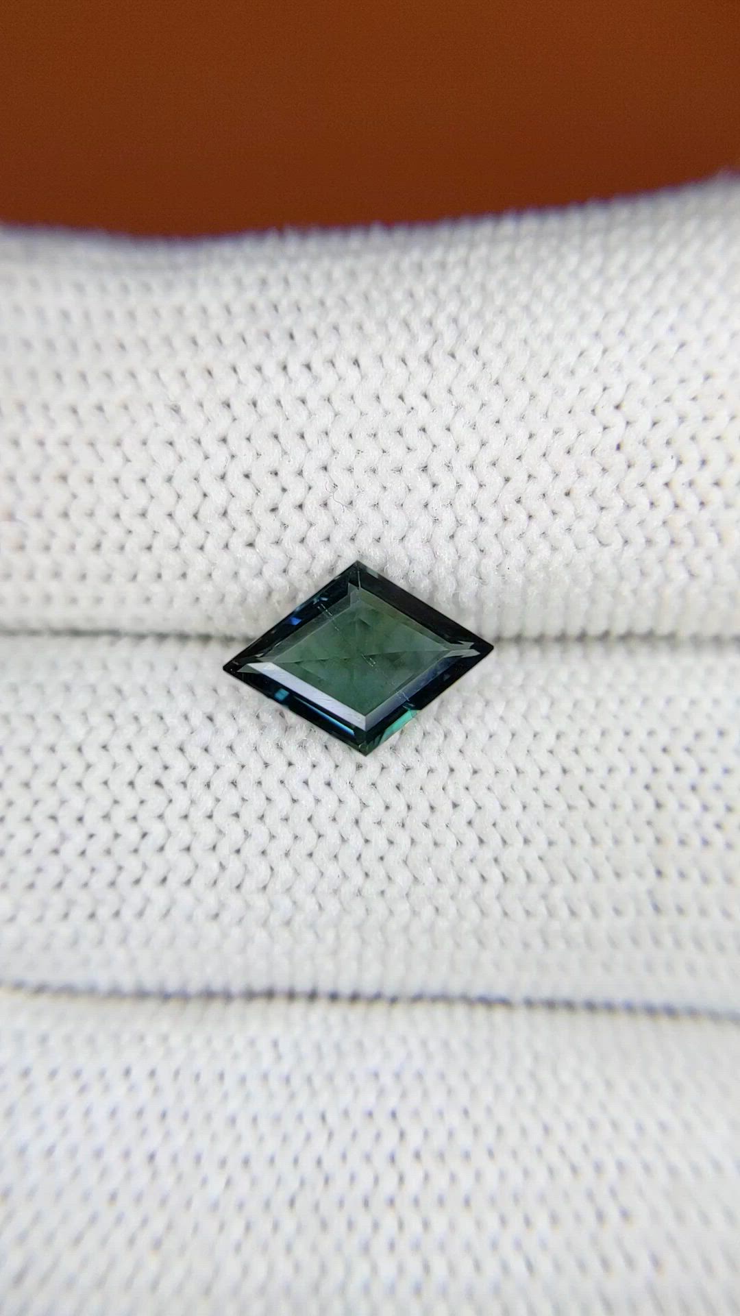 1.51 Ct. Bluish Green Sapphire from Madagascar Size Video