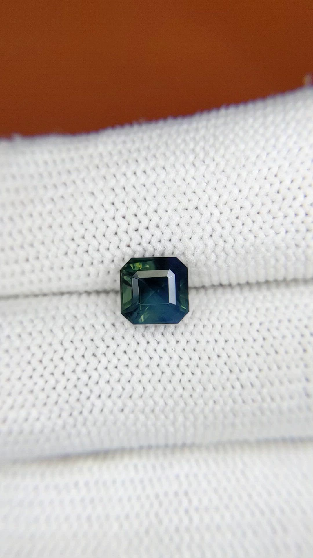 1.98 Ct. Bluish Green Sapphire from Ceylon (Sri Lanka) Size Video