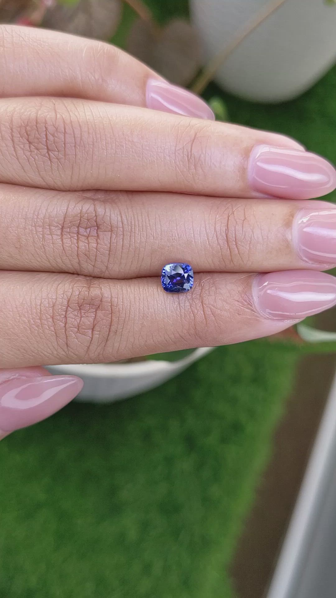 1.22 Ct. Blue Sapphire from Ceylon (Sri Lanka) Size Video