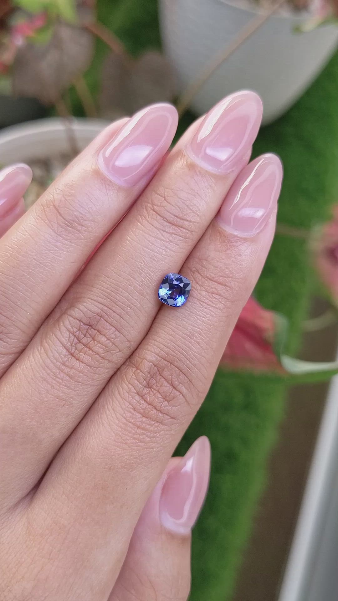 1.22 Ct. Blue Sapphire from Ceylon (Sri Lanka) Size Video