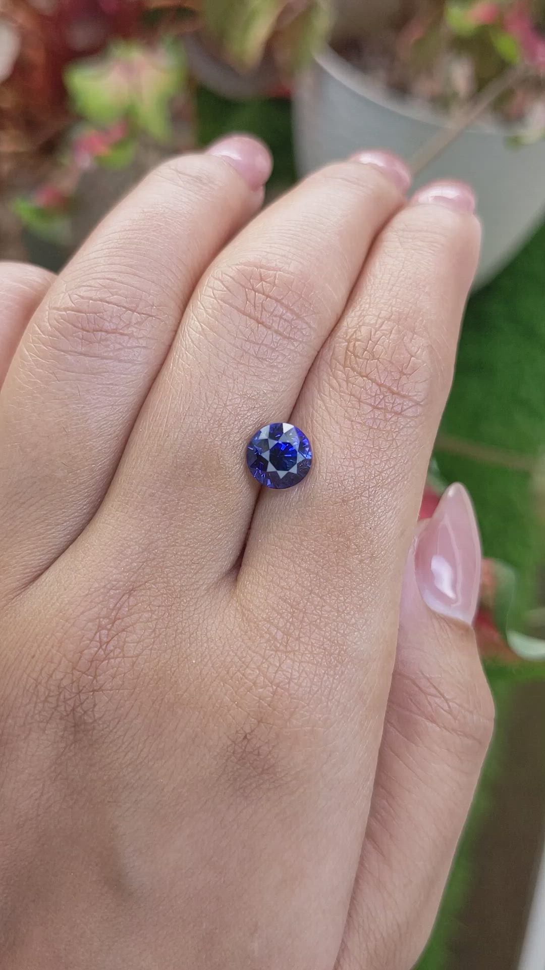 2.66 Ct. Blue Sapphire from Ceylon (Sri Lanka) Size Video