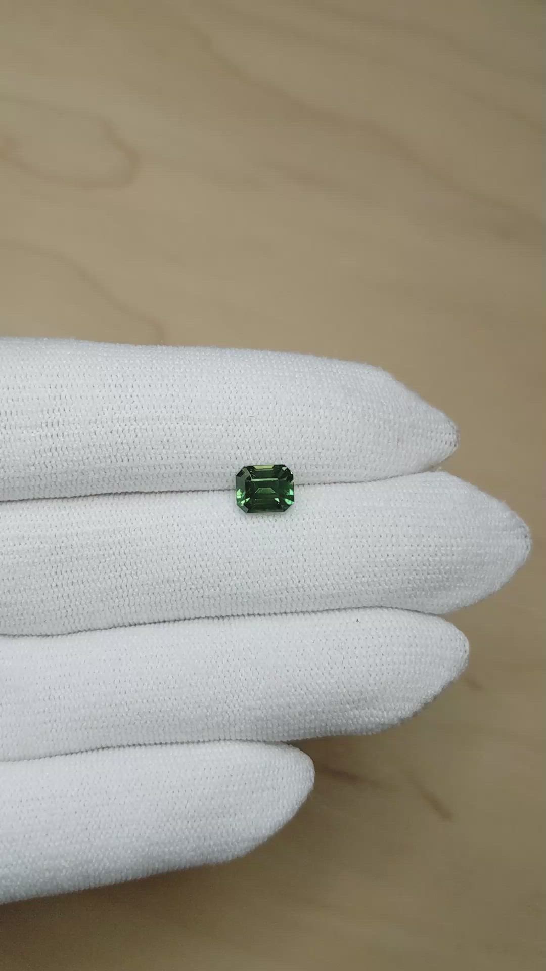 2.00 Ct. Bluish Green Sapphire from Madagascar Size Video