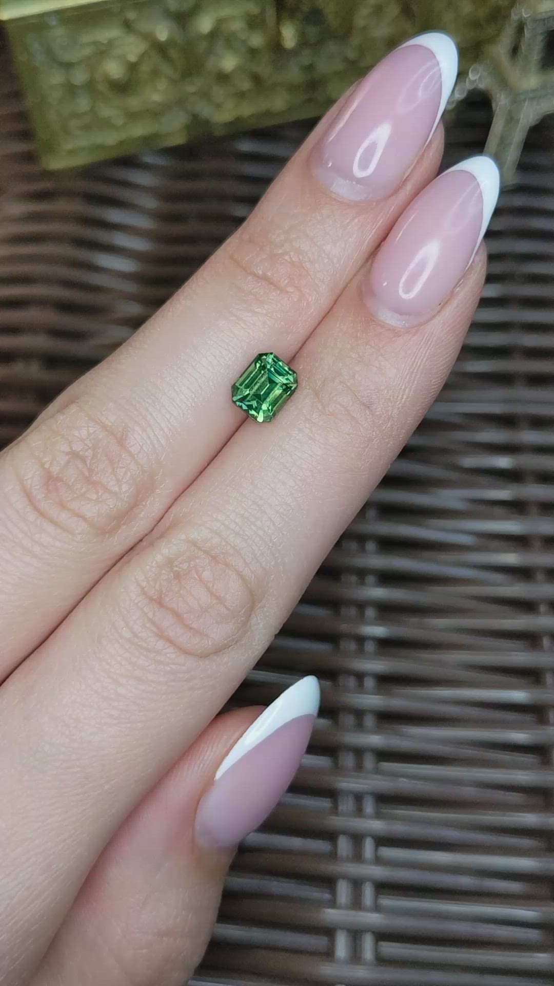 2.00 Ct. Bluish Green Sapphire from Madagascar Size Video