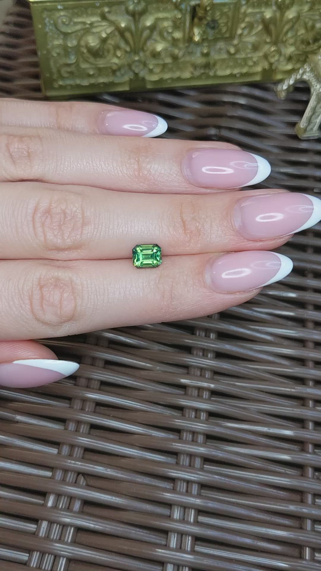2.00 Ct. Bluish Green Sapphire from Madagascar Size Video
