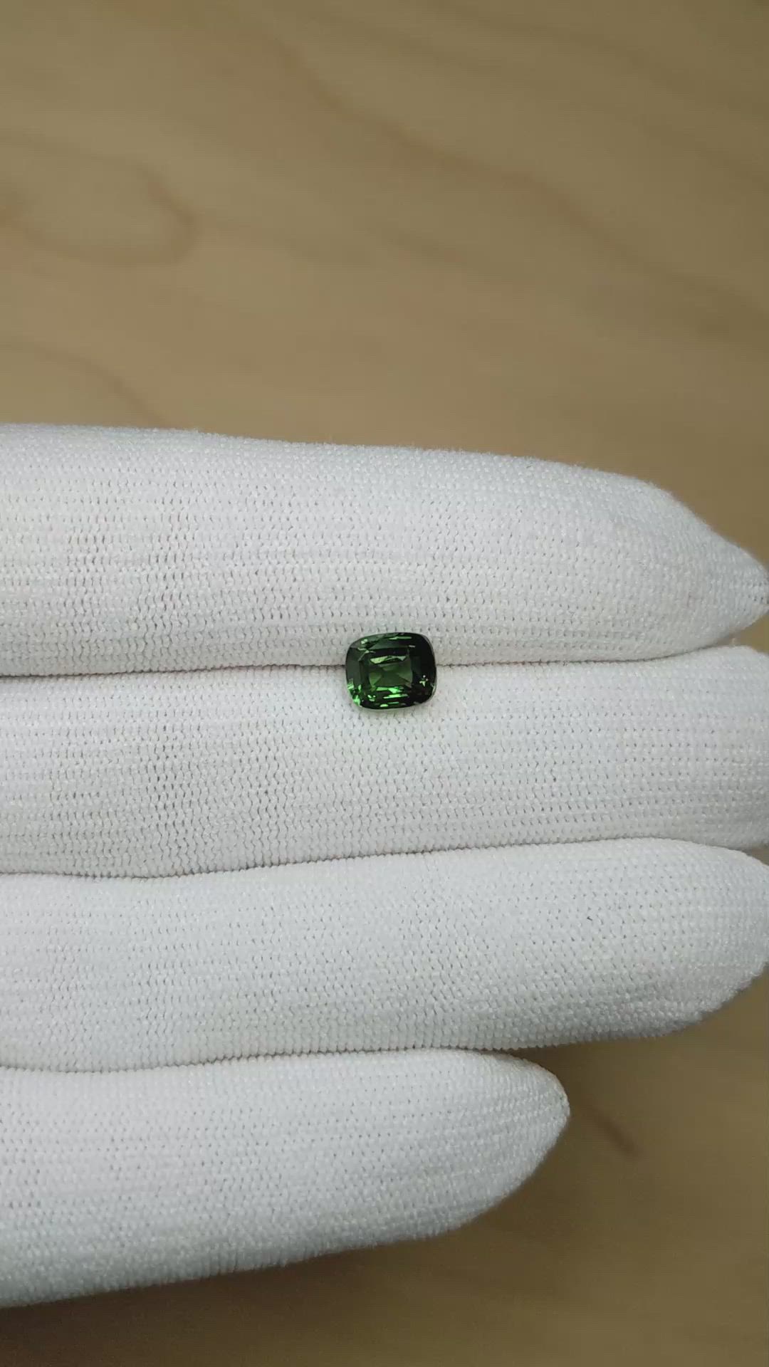 2.00 Ct. Green Sapphire from Madagascar Size Video