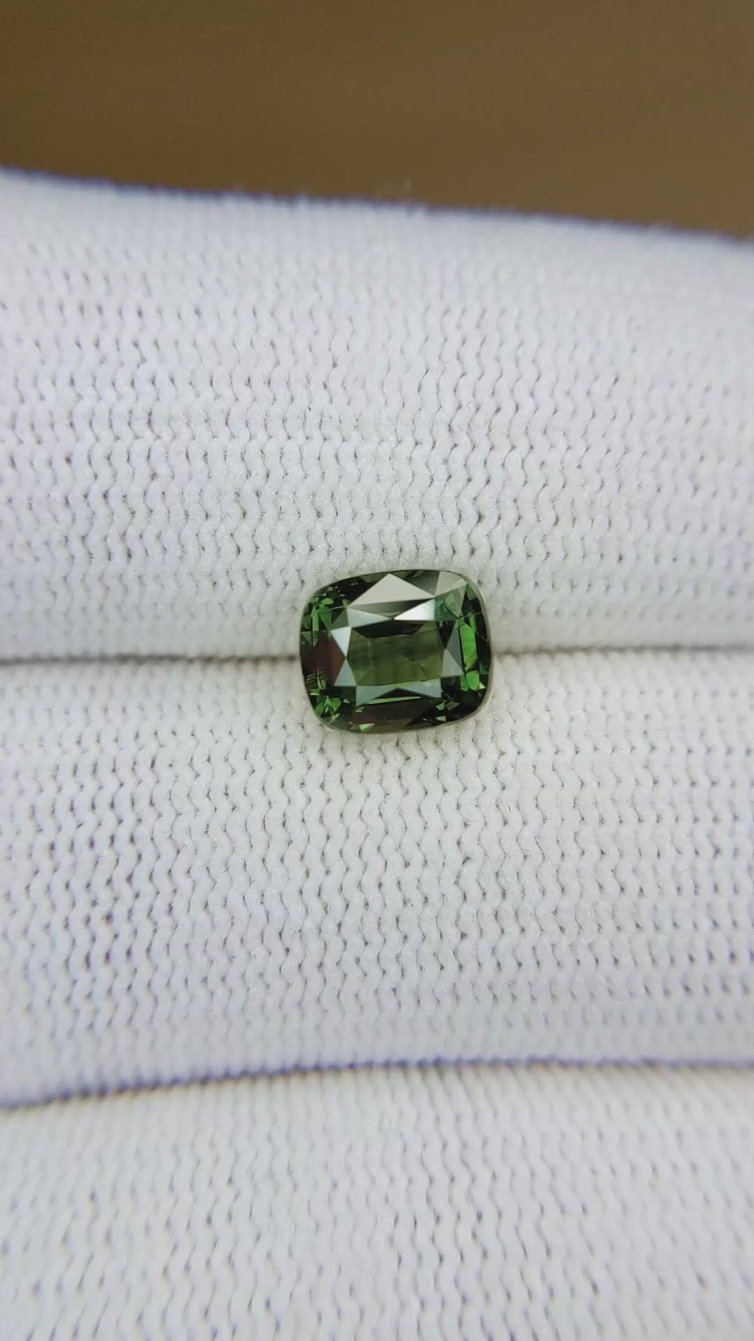 2.00 Ct. Green Sapphire from Madagascar Size Video