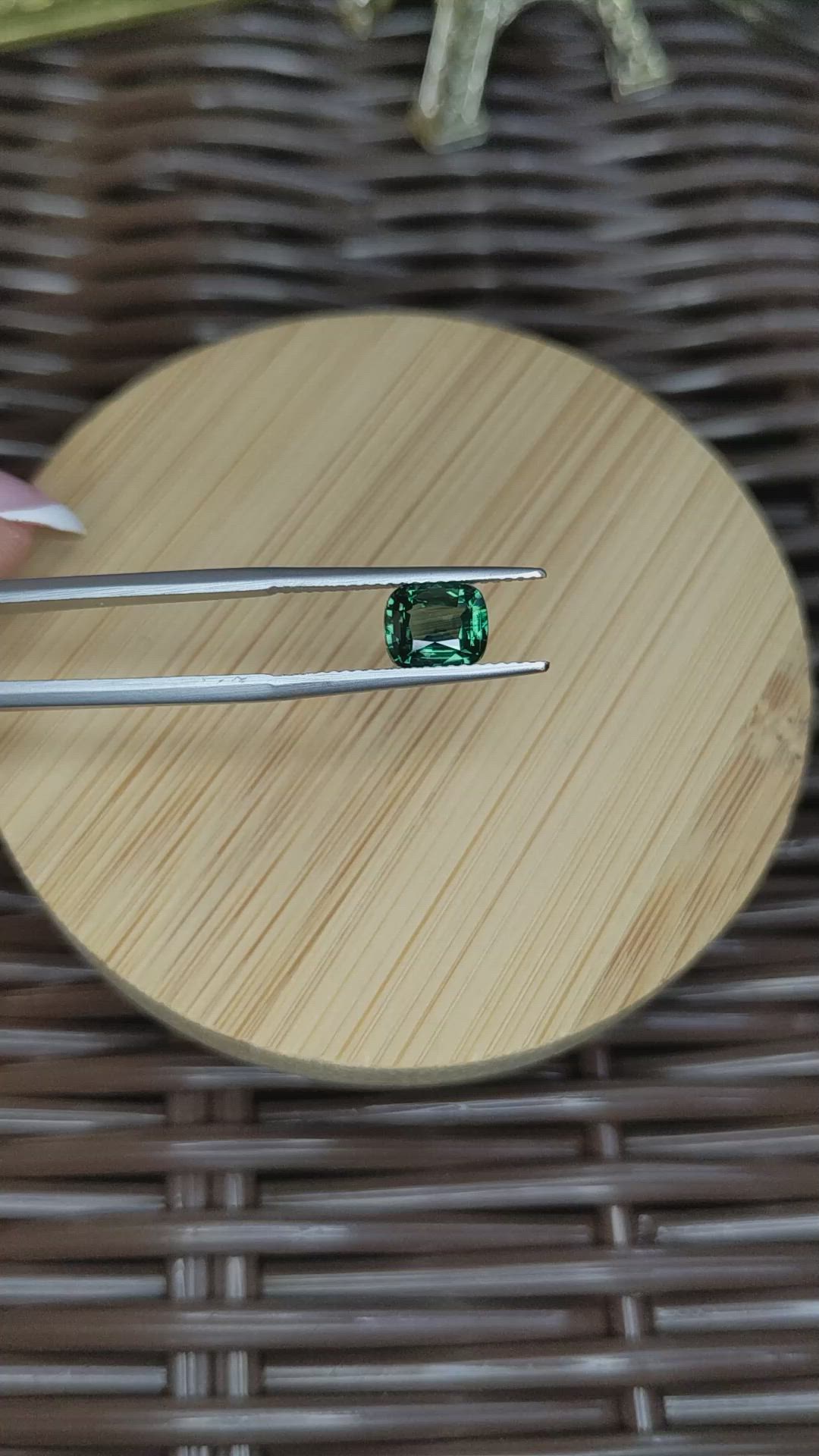 2.00 Ct. Green Sapphire from Madagascar Size Video
