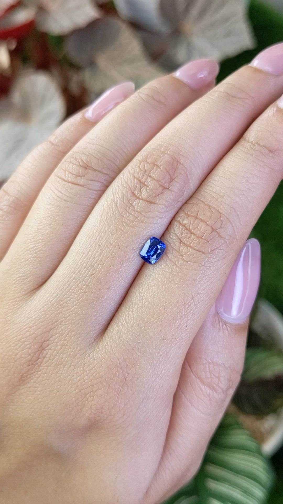 0.82 Ct. Blue Sapphire from Ceylon (Sri Lanka) Size Video