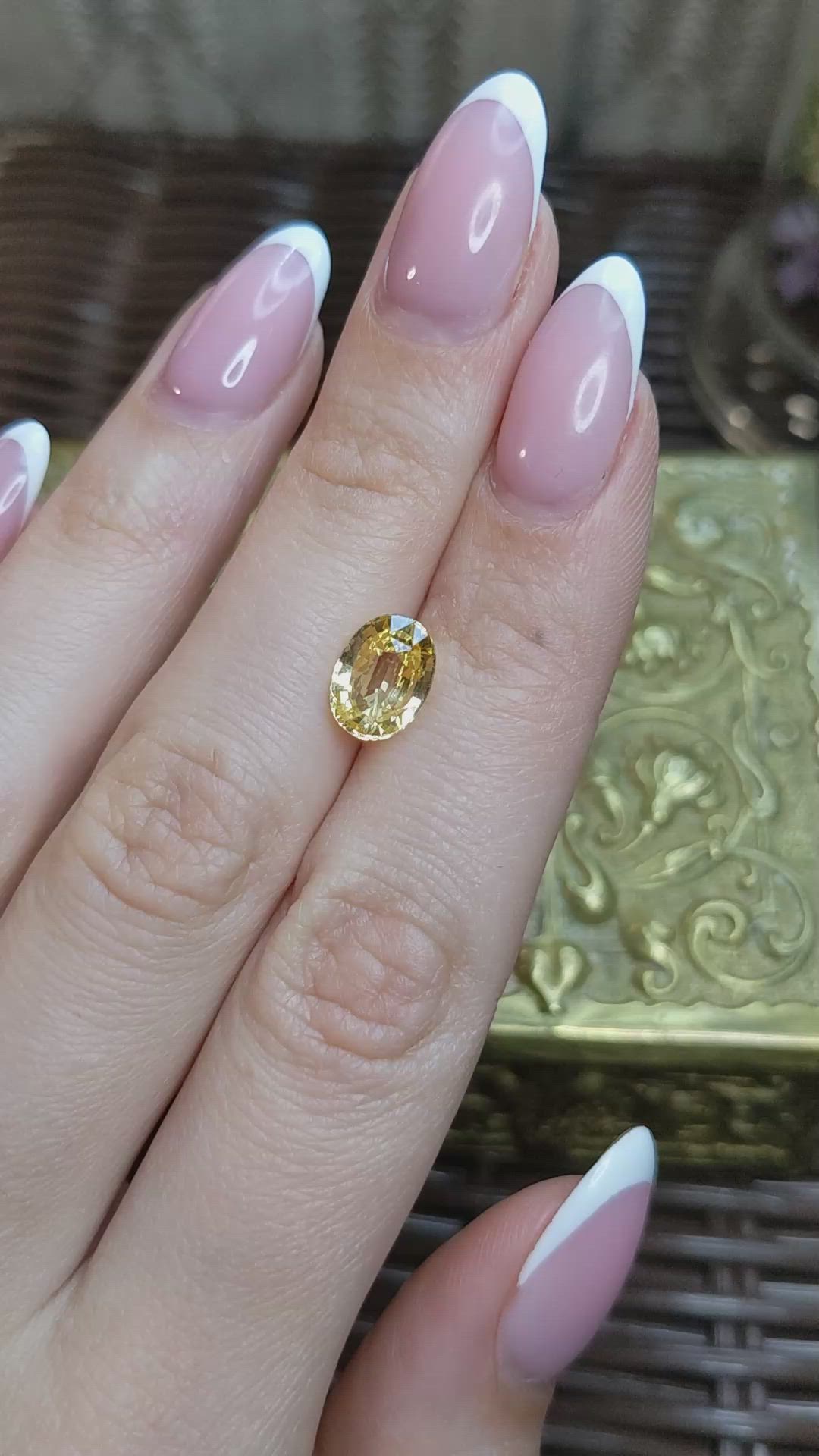 3.15 Ct. Yellow Sapphire from Ceylon (Sri Lanka) Size Video