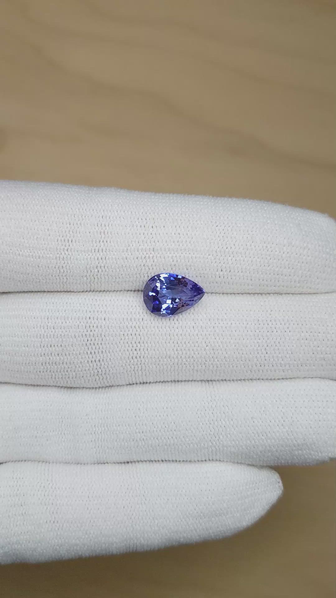3.65 Ct. Blue Sapphire from Ceylon (Sri Lanka) Size Video