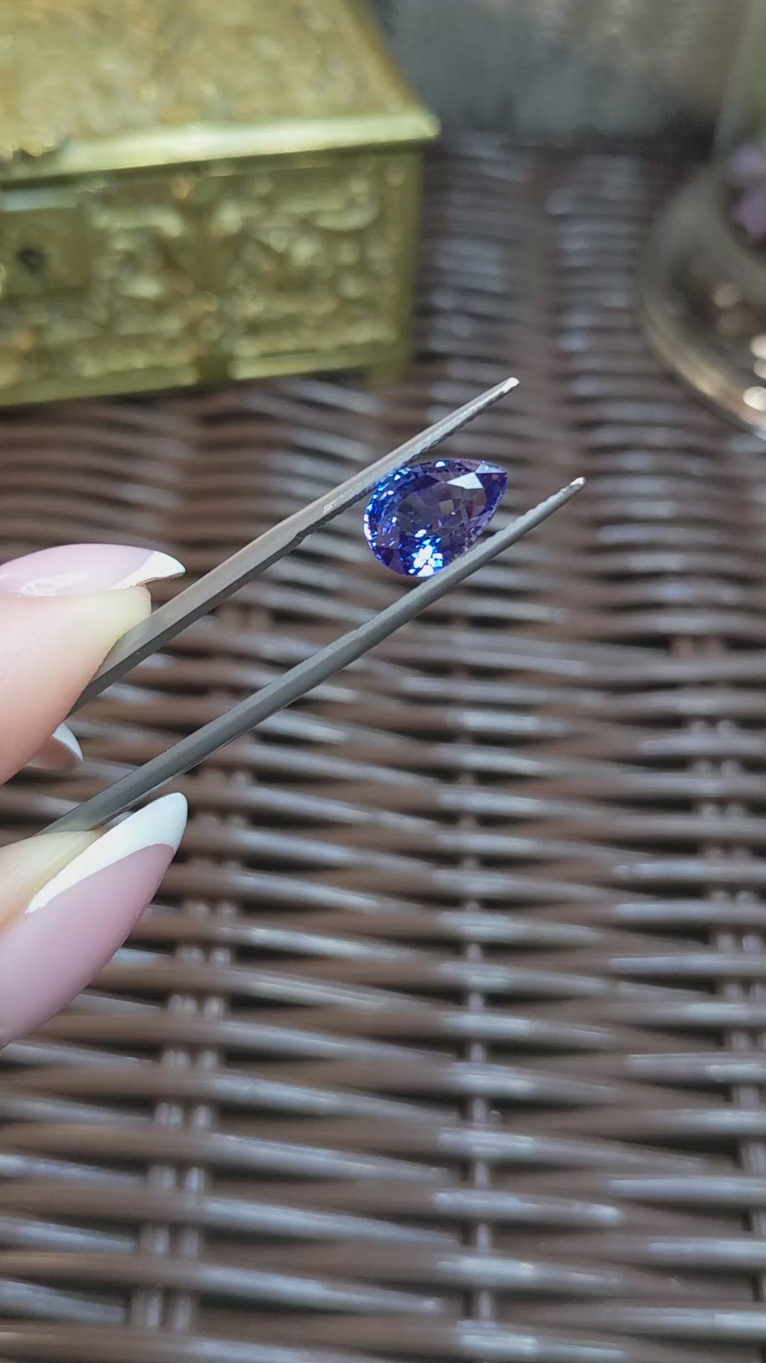 3.65 Ct. Blue Sapphire from Ceylon (Sri Lanka) Size Video