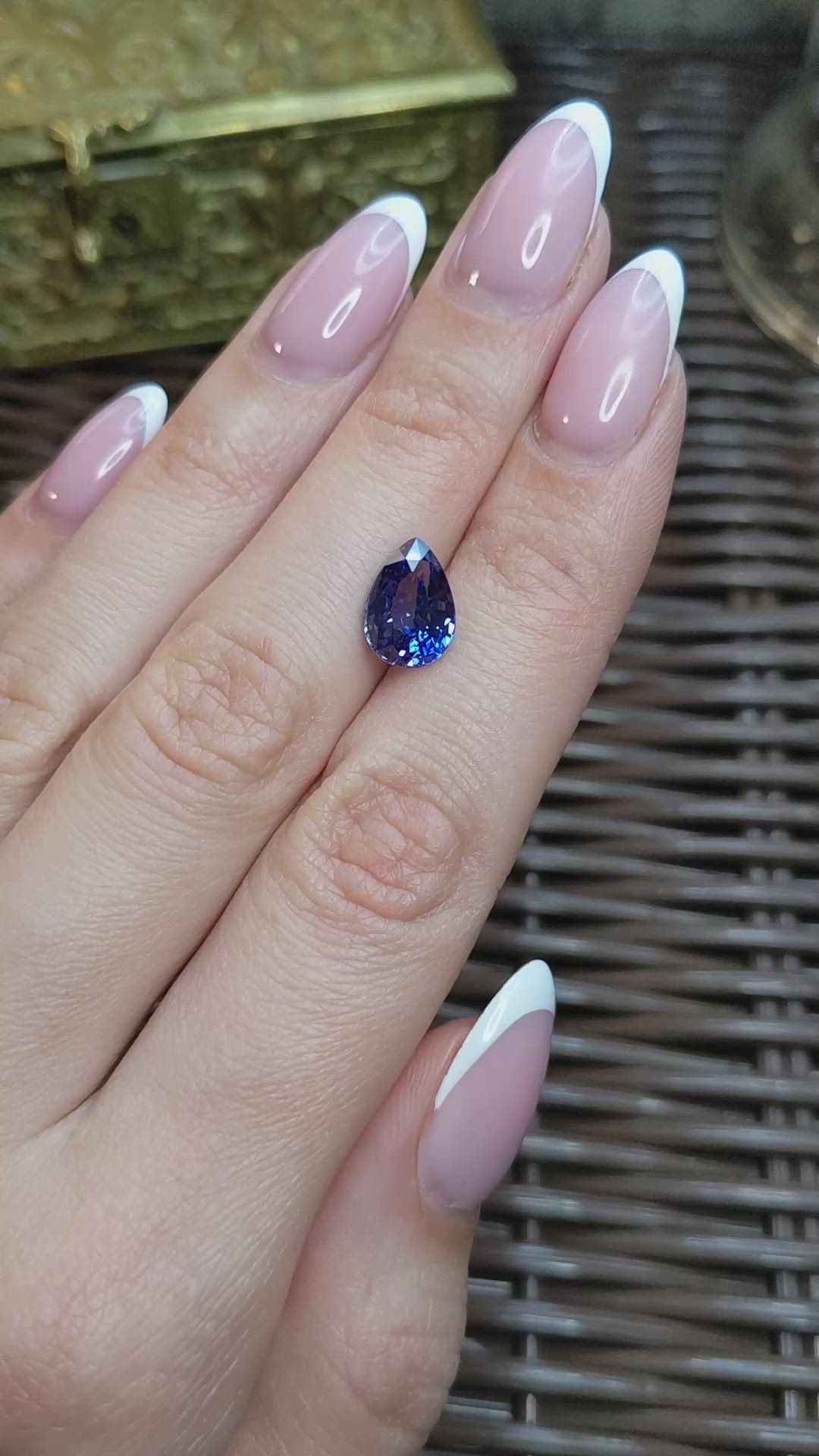 3.65 Ct. Blue Sapphire from Ceylon (Sri Lanka) Size Video