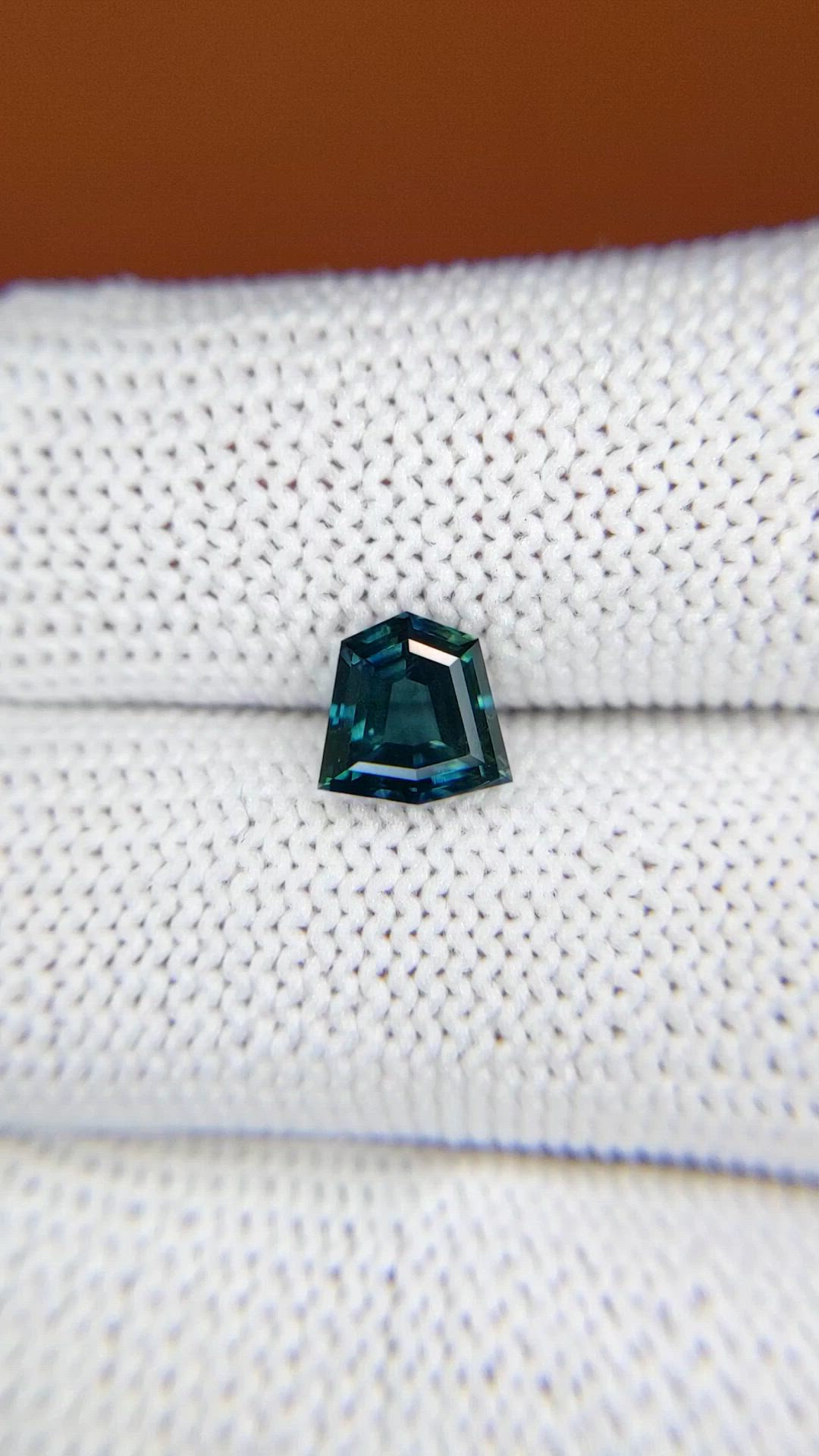 1.56 Ct. Bluish Green Sapphire from Ceylon (Sri Lanka) Size Video