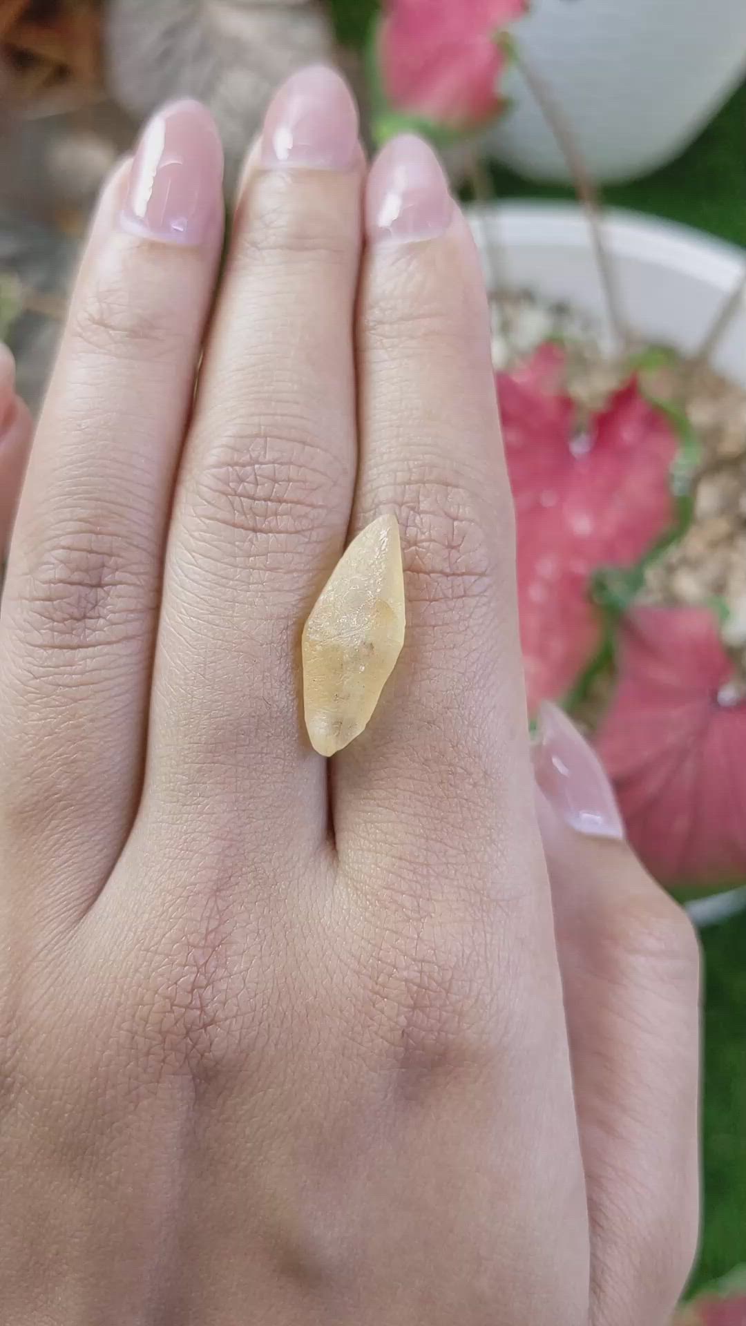 9.75 Ct. Yellow Sapphire from Ceylon (Sri Lanka) Size Video