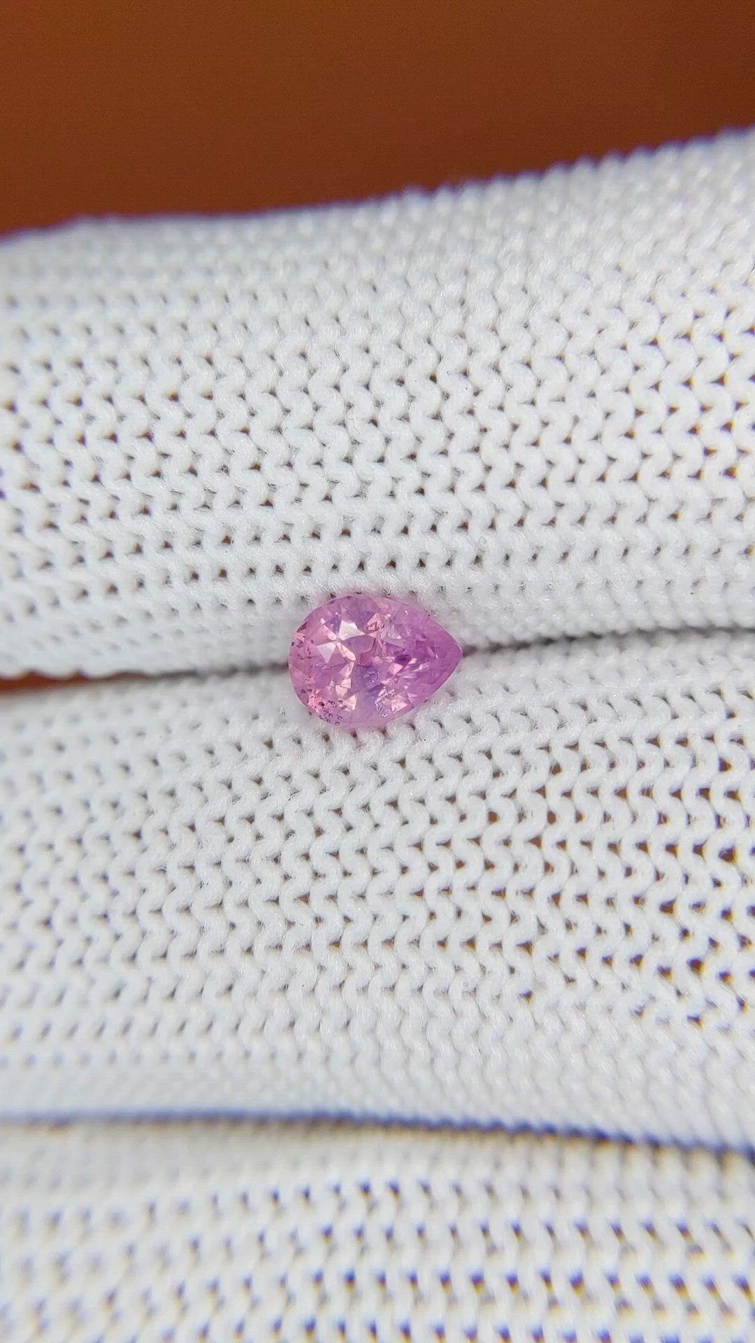 0.70 Ct. Purplish Pink Sapphire from Ceylon (Sri Lanka) Size Video