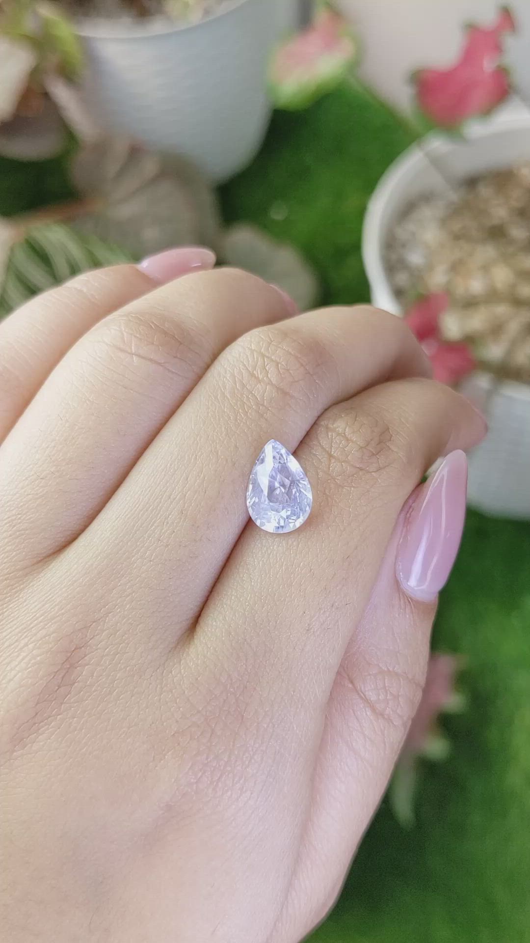 3.70 Ct. Blue Sapphire from Ceylon (Sri Lanka) Size Video