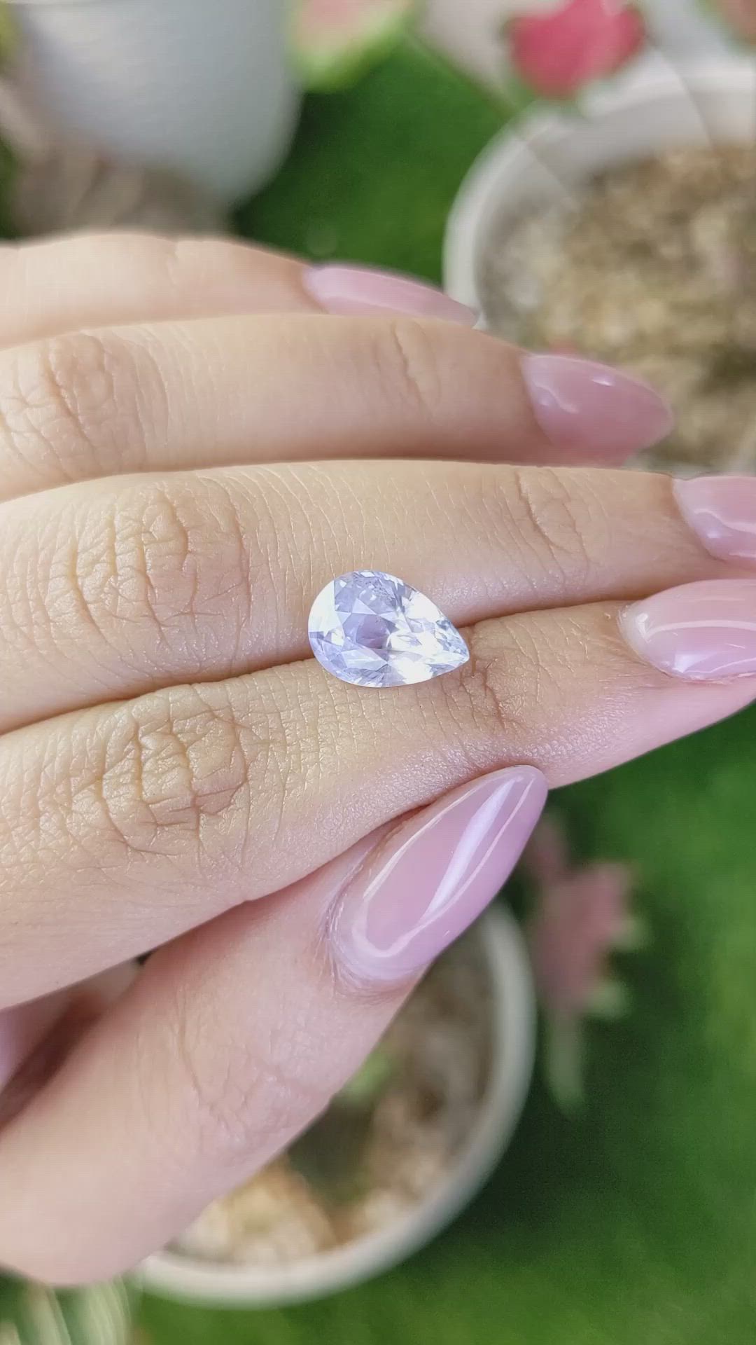 3.70 Ct. Blue Sapphire from Ceylon (Sri Lanka) Size Video