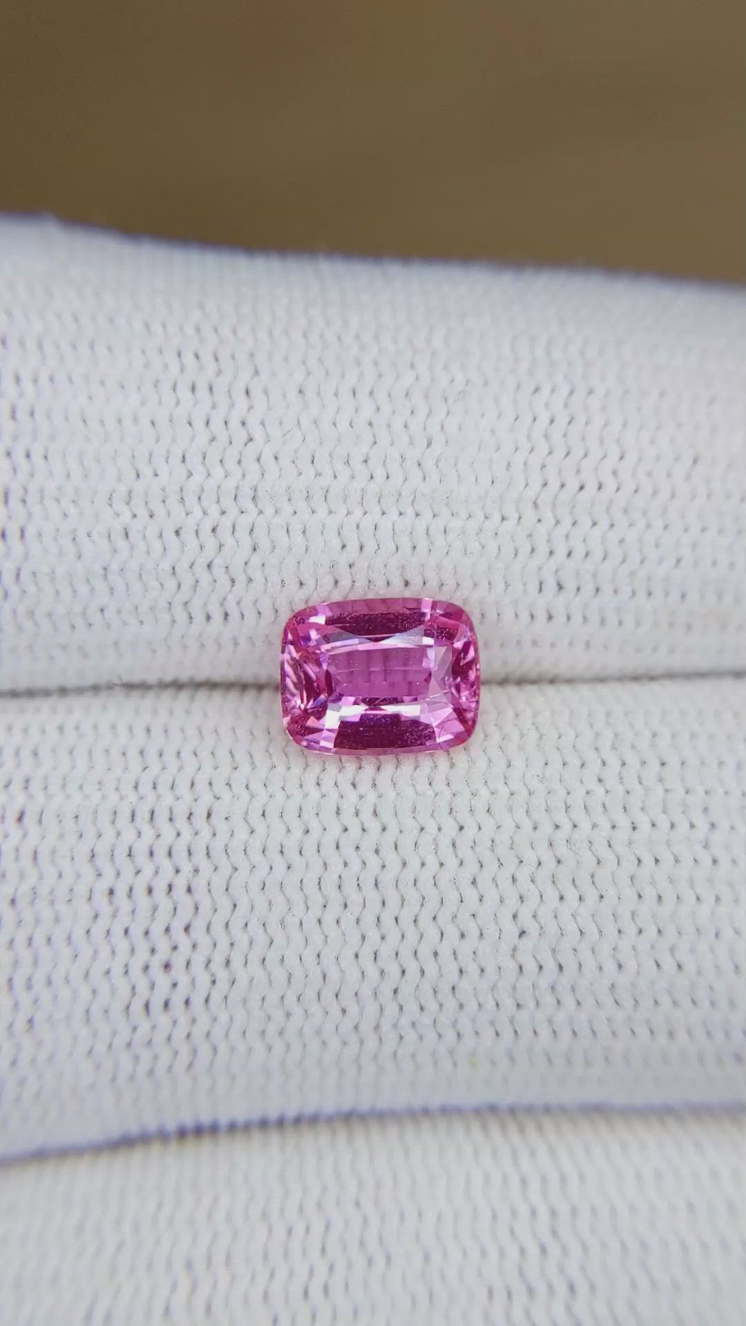2.00 Ct. Pink Sapphire from Ceylon (Sri Lanka) Size Video