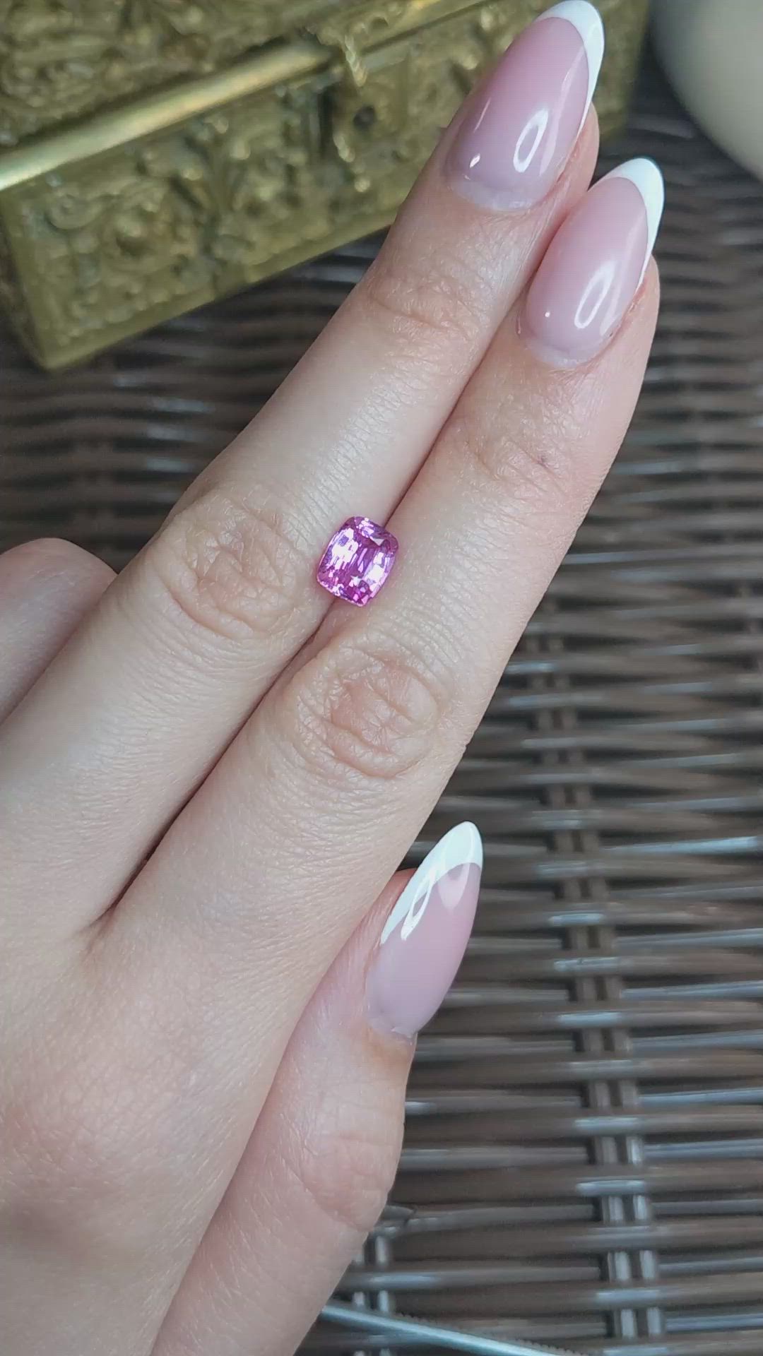 2.00 Ct. Pink Sapphire from Ceylon (Sri Lanka) Size Video