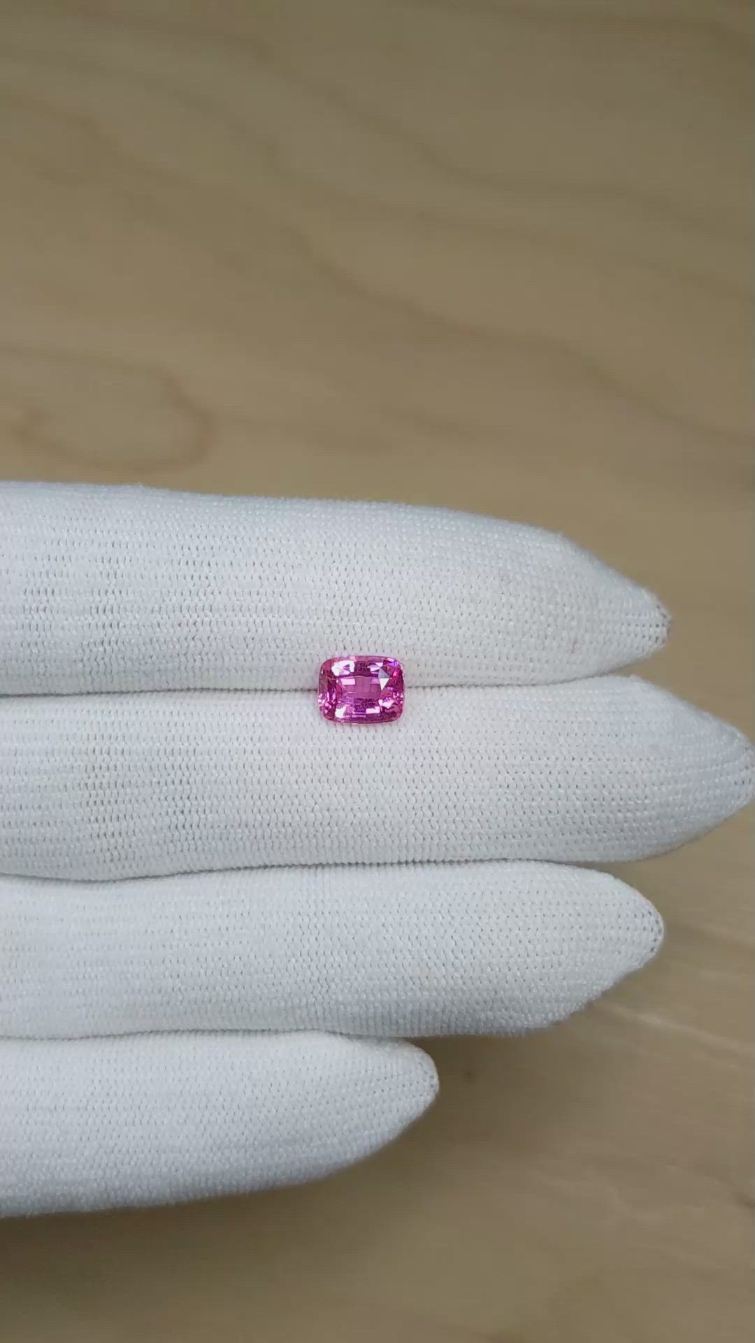 2.00 Ct. Pink Sapphire from Ceylon (Sri Lanka) Size Video