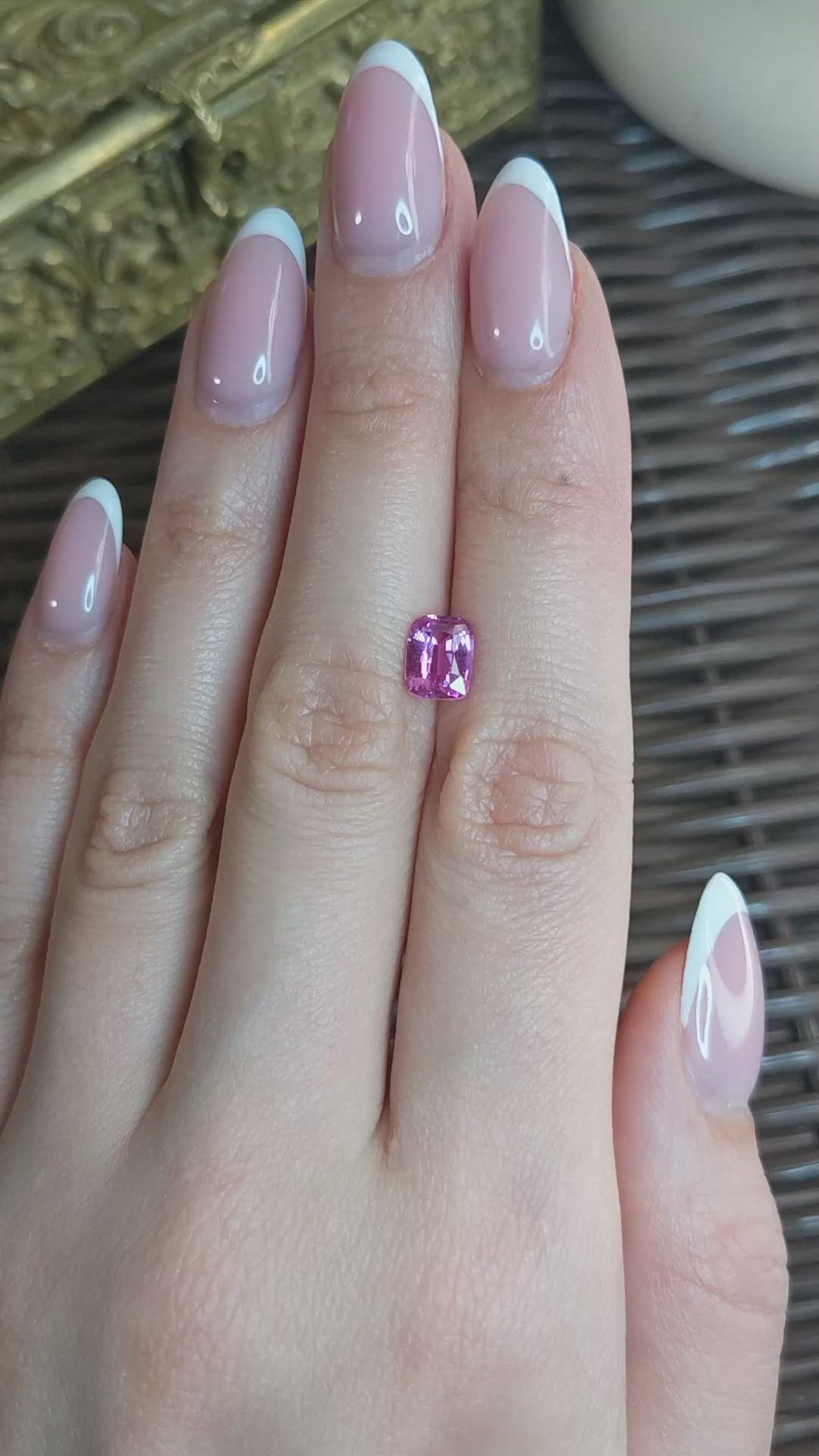 2.00 Ct. Pink Sapphire from Ceylon (Sri Lanka) Size Video