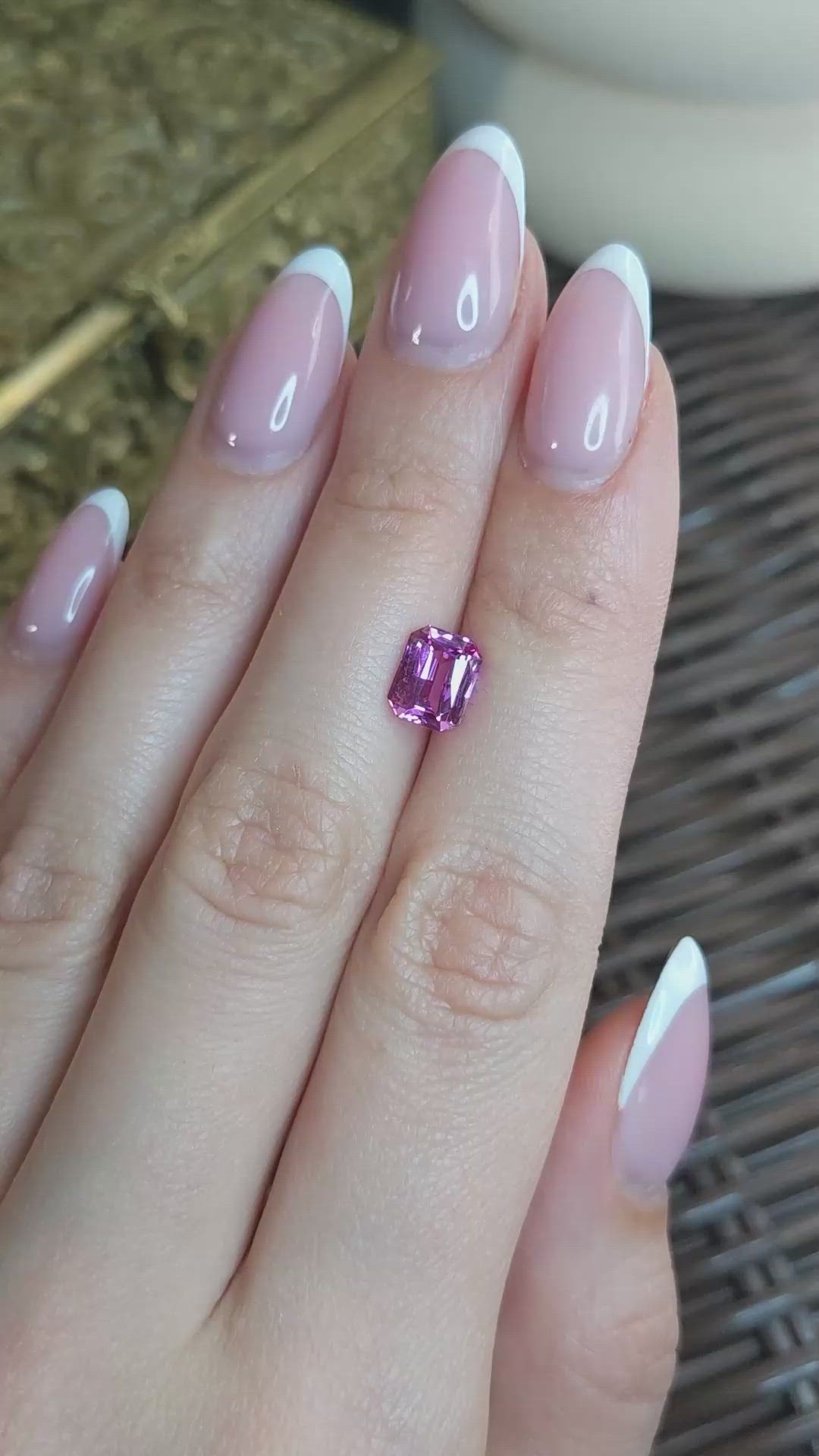 2.07 Ct. Pink Sapphire from Ceylon (Sri Lanka) Size Video