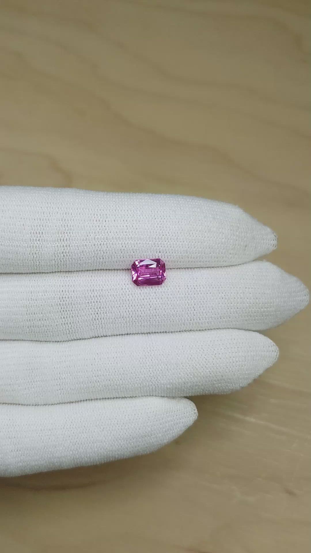 2.07 Ct. Pink Sapphire from Ceylon (Sri Lanka) Size Video