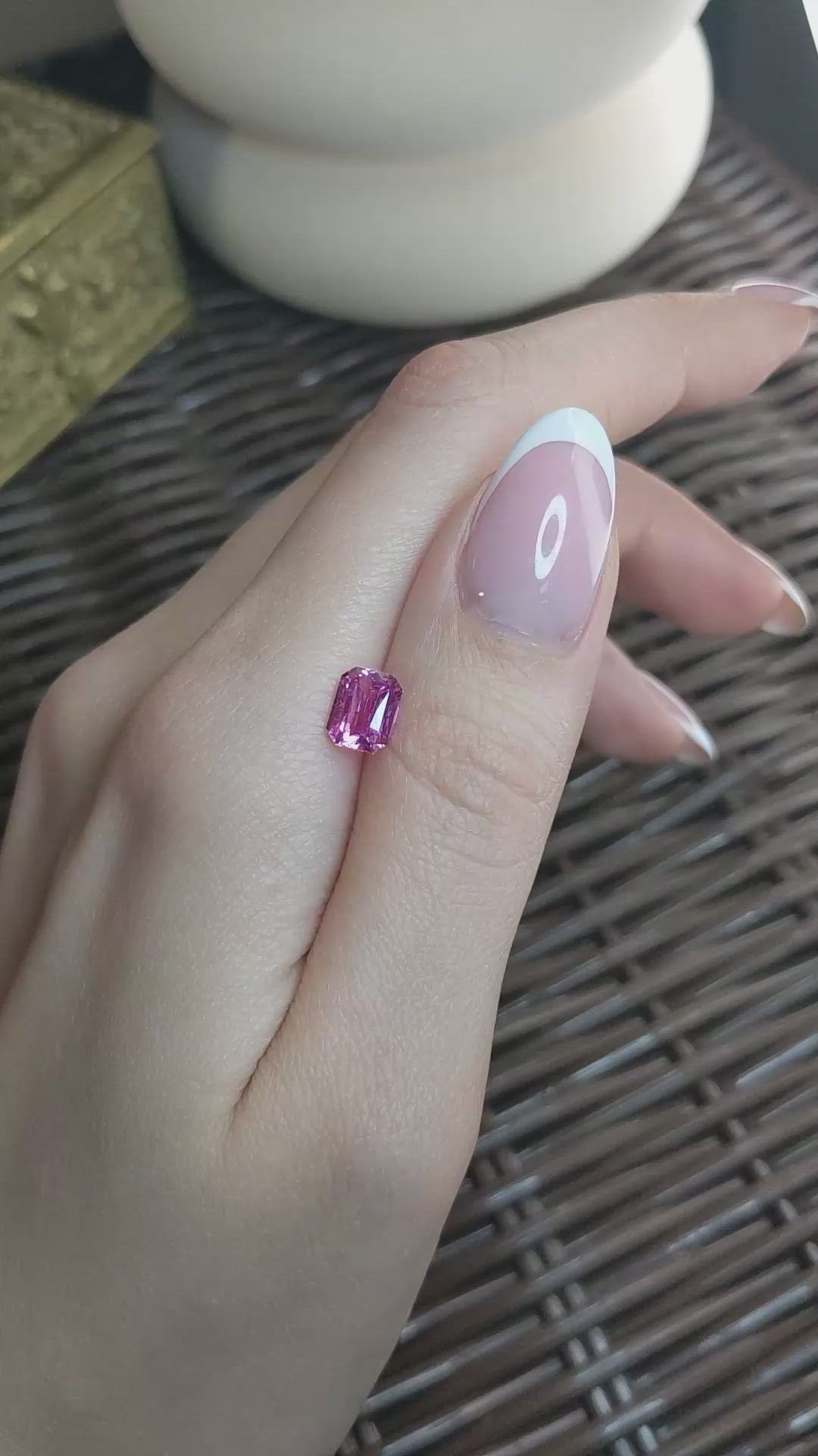 2.07 Ct. Pink Sapphire from Ceylon (Sri Lanka) Size Video