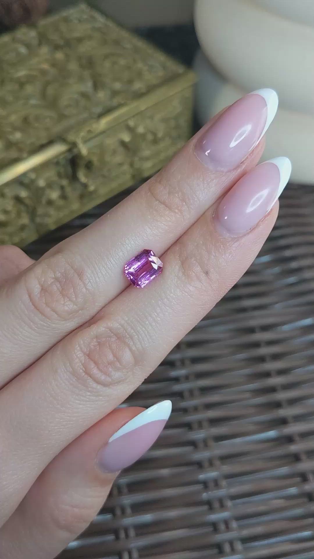 2.07 Ct. Pink Sapphire from Ceylon (Sri Lanka) Size Video