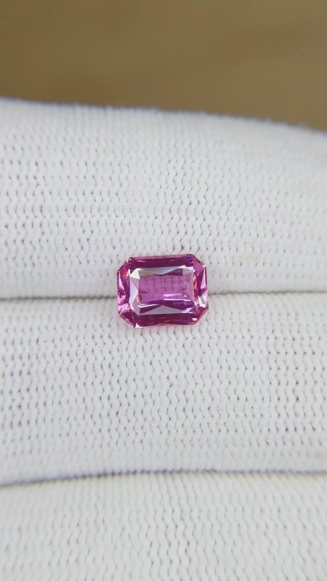 2.07 Ct. Pink Sapphire from Ceylon (Sri Lanka) Size Video