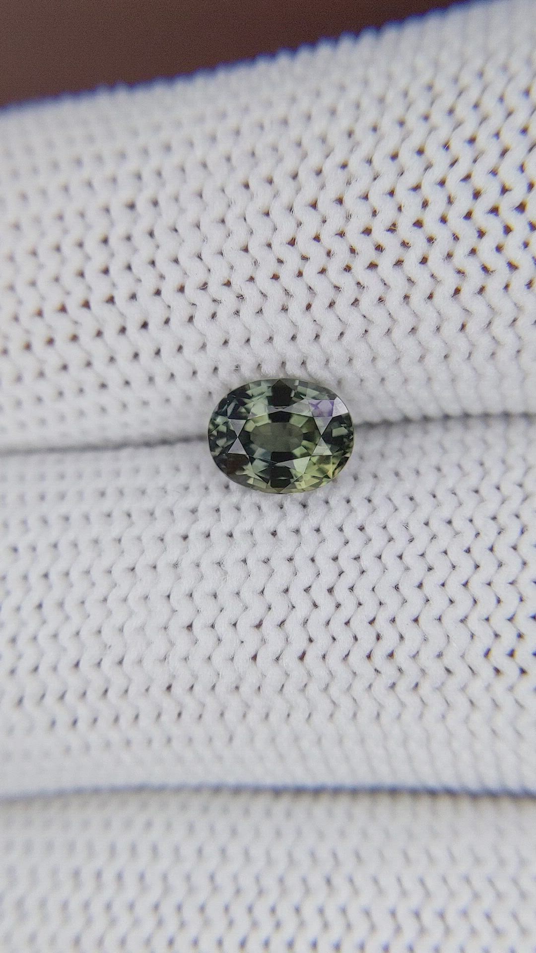 1.05 Ct. Yellowish Green Sapphire from Tanzania Size Video
