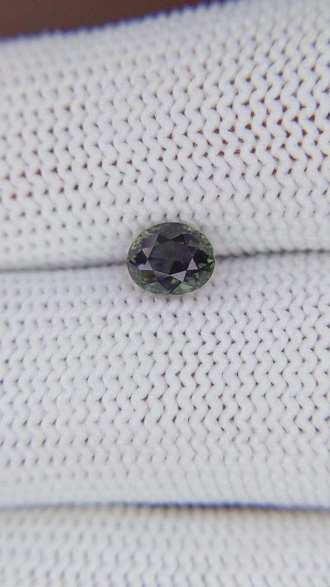 1.02 Ct. Yellowish Green Sapphire from Tanzania Size Video
